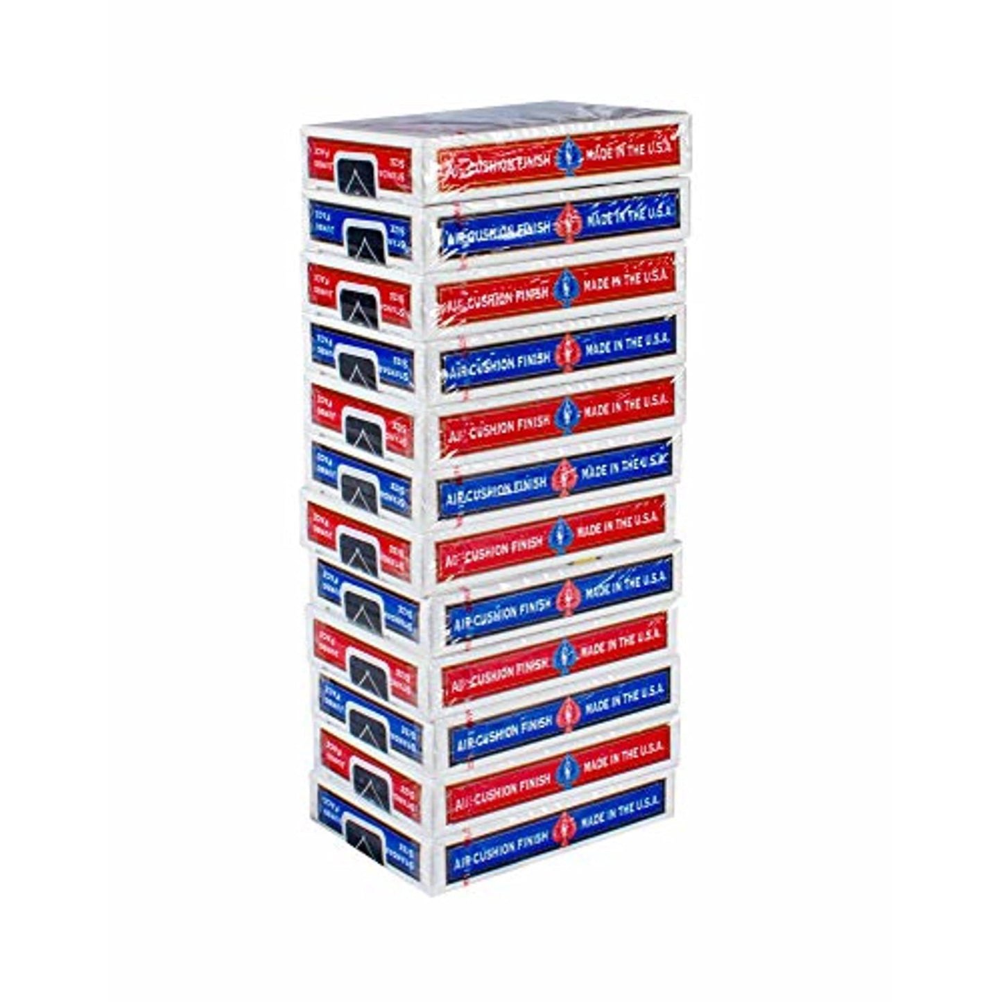 Bicycle Poker Size Jumbo Index Playing Cards (Pack of 12), Red/Blue