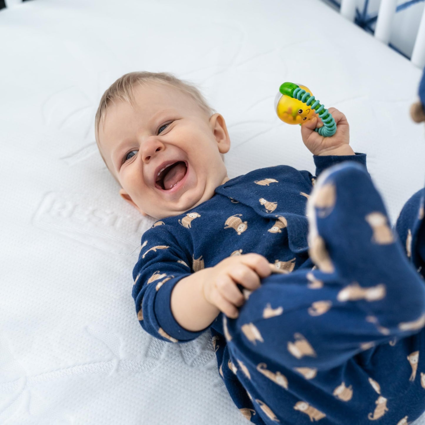Crib Size 28x52” Premium Bamboo Waterproof Mattress Protector 100% Viscose from Bamboo, Hypoallergenic, Cooling Mattress Pad Cover, Soft Breathable Fitted Sheet Style up to 18" Deep - Rest Line