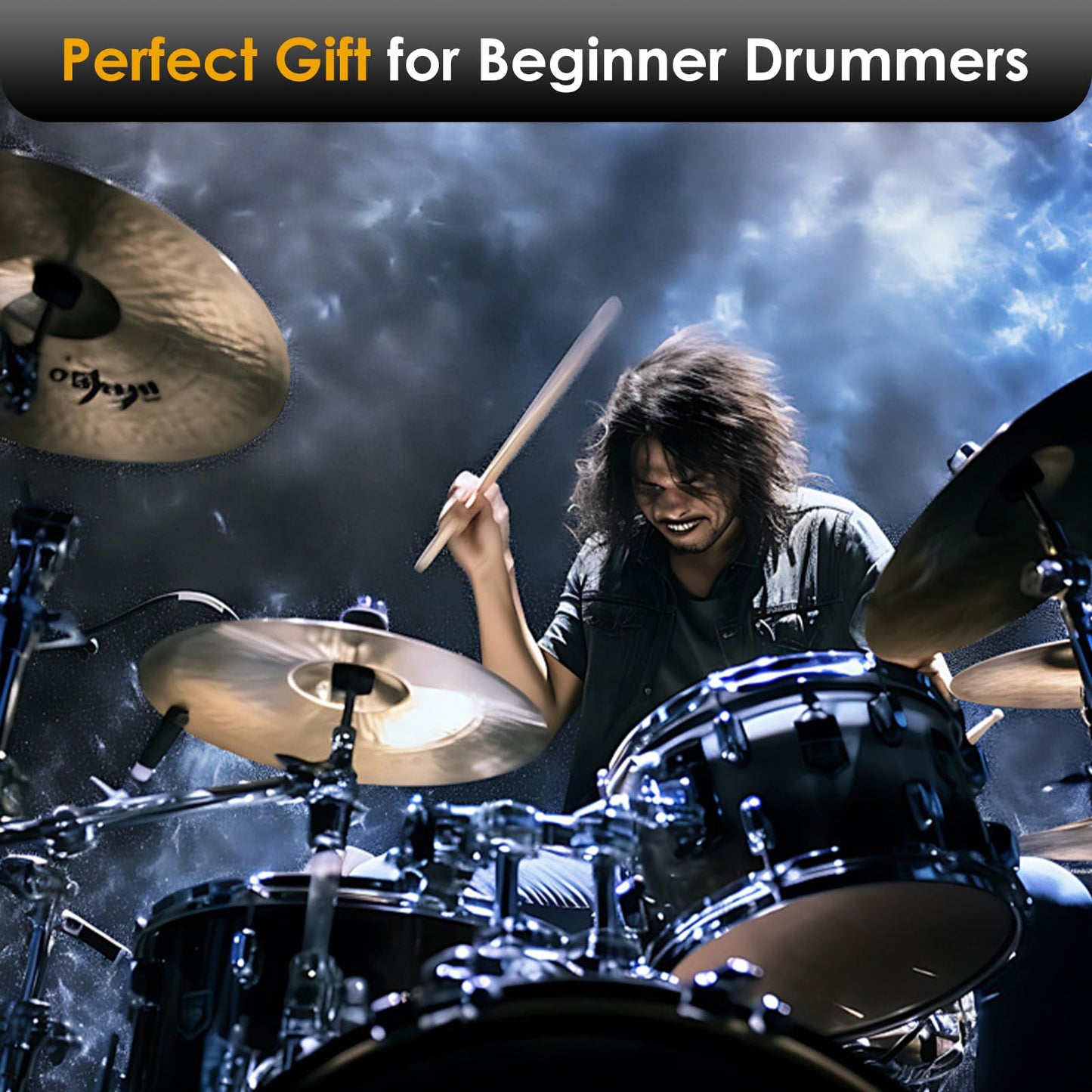 Snare drum stand, drum pad stand adjustable height 14.5 to 23 inches, accessory arm kit tripod snare drum stand suitable for 14 to 10 inch lightweight drum practice pad stand, suitable for drum