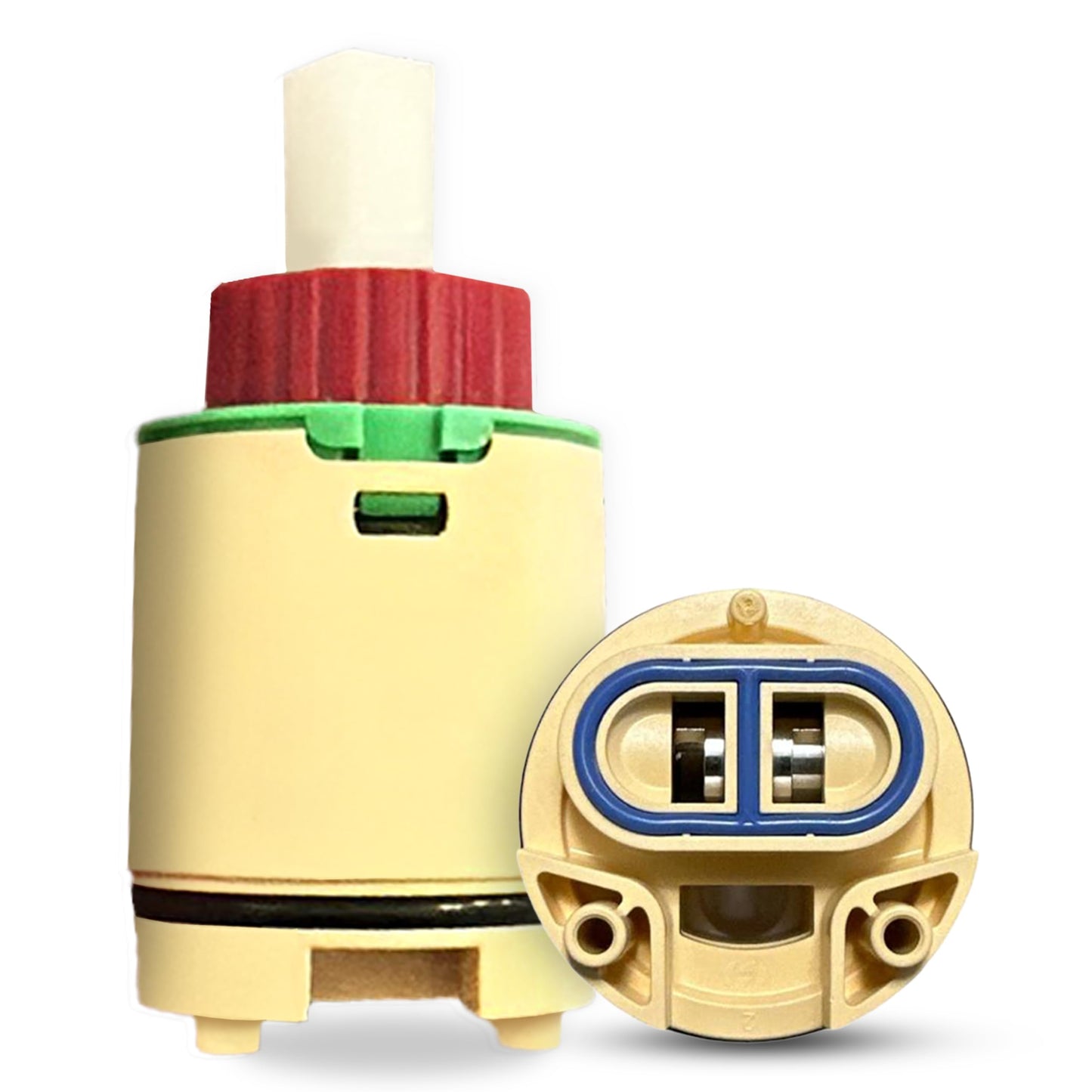 Hain-Yo HK-40/JH01GJ Glacier Bay, Lasco, Belanger & Sayco Faucet Cartridge Replacement - 40mm Universal Shower Valve, Multi-Color (Yellow/Red/Green) - Exact Fit, Leak-Free, OEM Quality