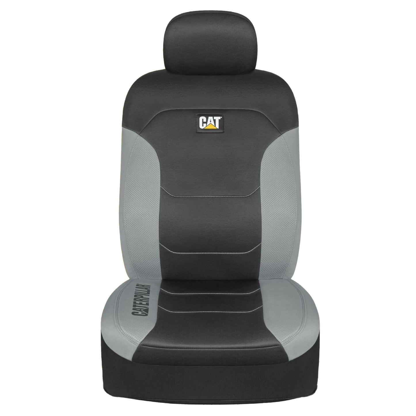 BDK Auto CASC-2274-GR: Cat 4Pc Polyester + Honeycomb Polyester Fabric Low Back Seat Cover
