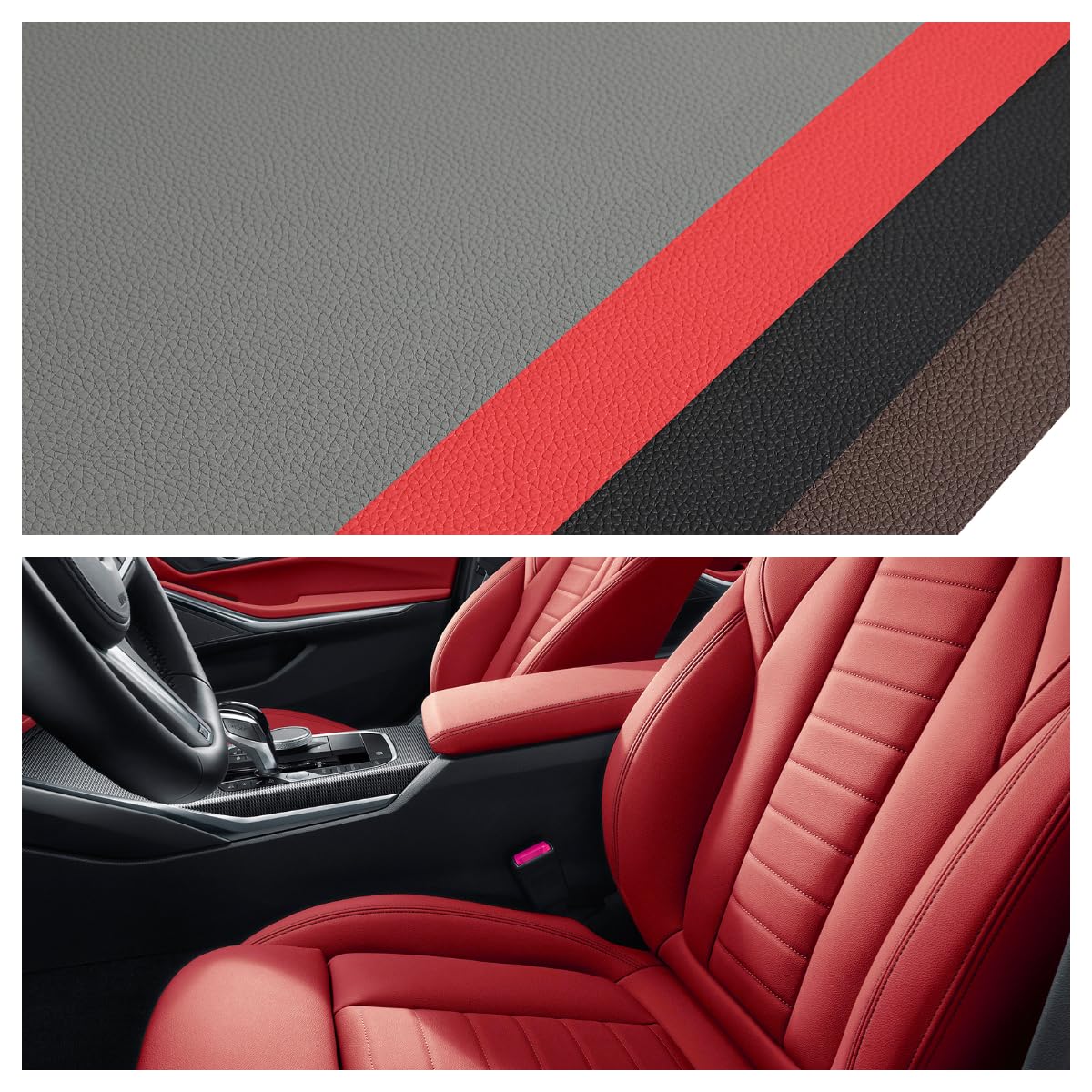 Marine Vinyl Faux Leather Upholstery Fabric 0.9 mm Thickness: Waterproof, Scratch-resistant, Perfect for Upholstering Cars, Outdoor Yachts, and Home Furniture (Black,Pre-Cut 3 Yards)