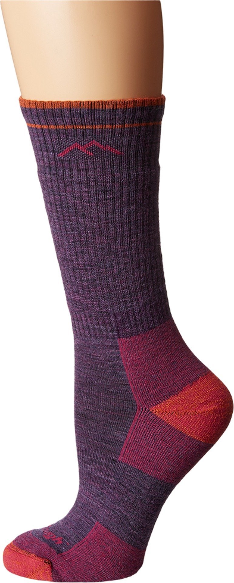 Darn Tough Women's Hiker Boot Cushion Socks, Plum Heather, Large