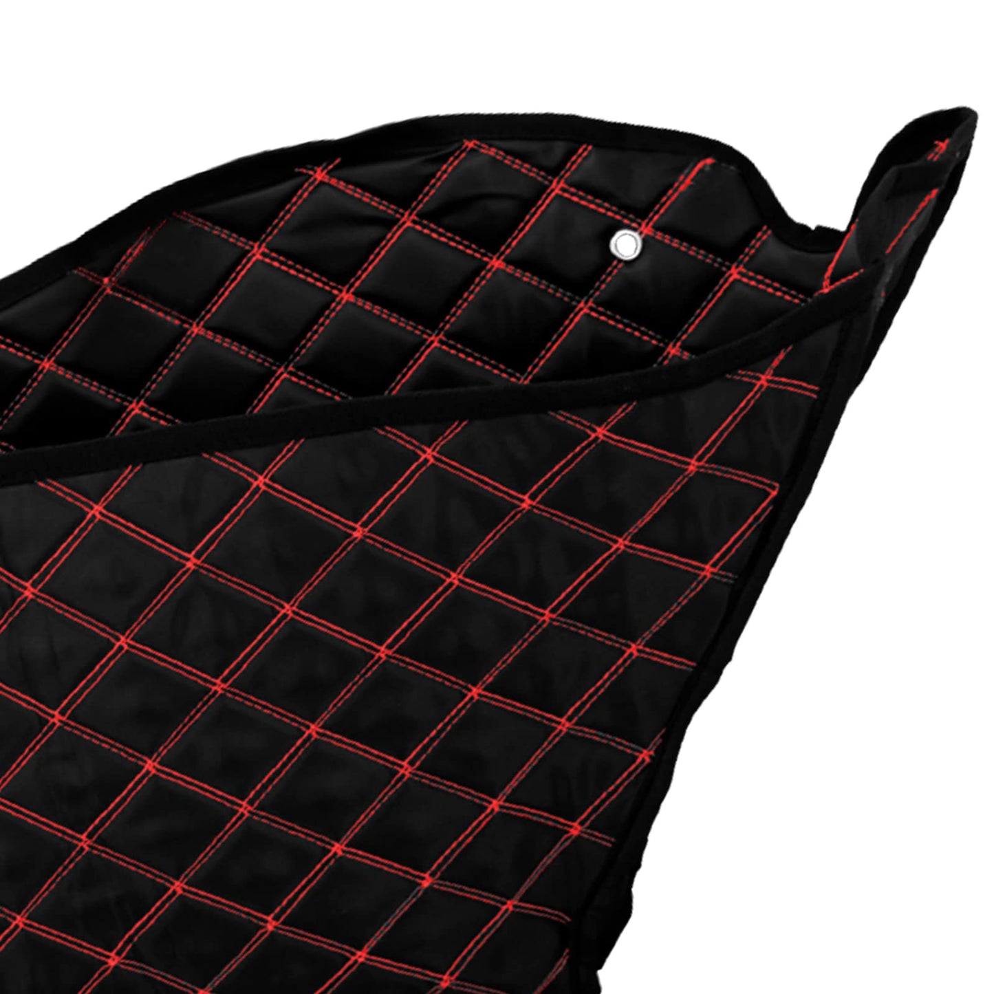 HDBUBALUS Stretched Saddlebag Liners Inserts Compatible with Harley 2014-2023 1 Pair (Red Stitching, for 4'' Saddlebag)