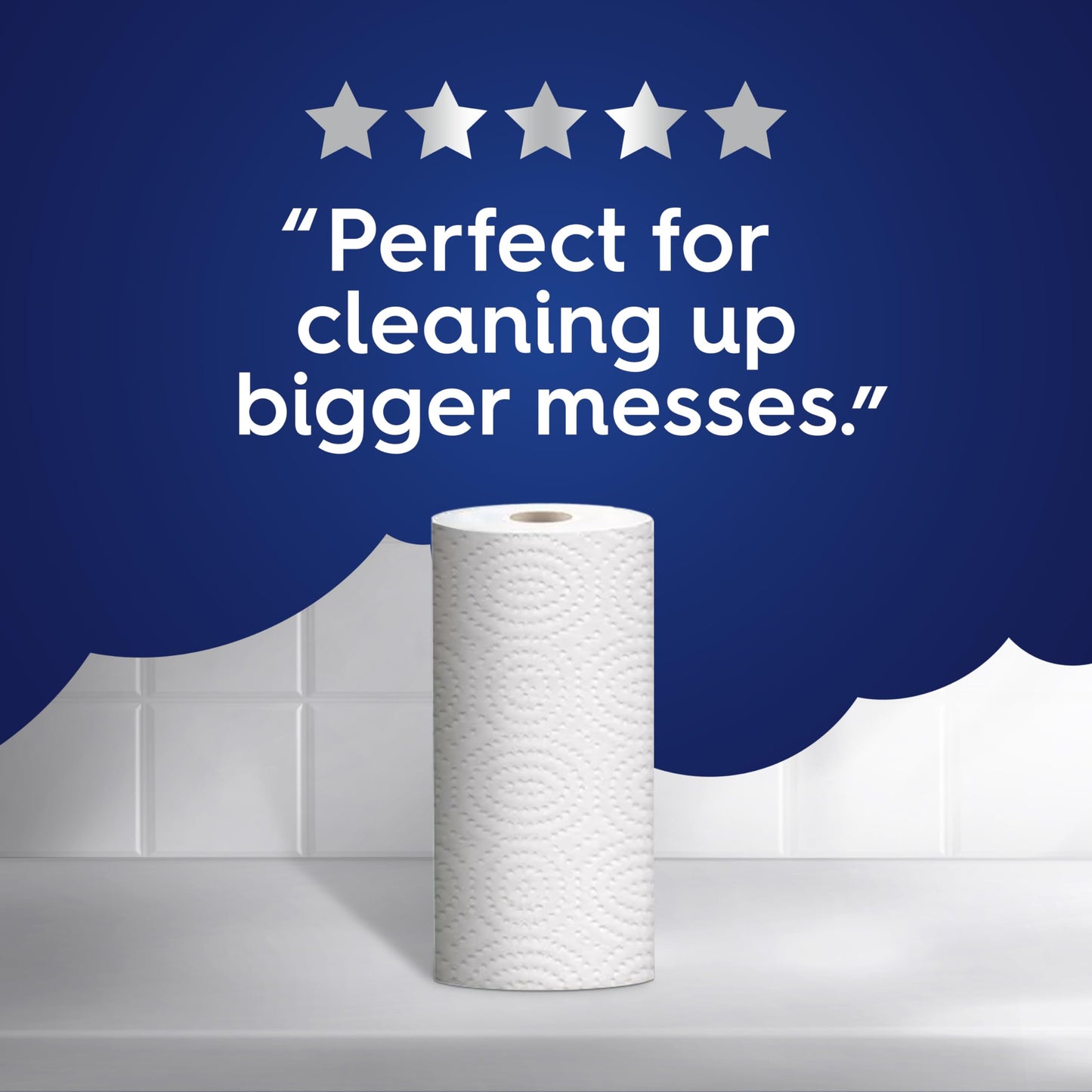 White Cloud Ultra PRO Ultra Absorbent Paper Towel, Choose-a-Size Sheets, 2 Packs of 6 Double Rolls = 24 Regular Rolls