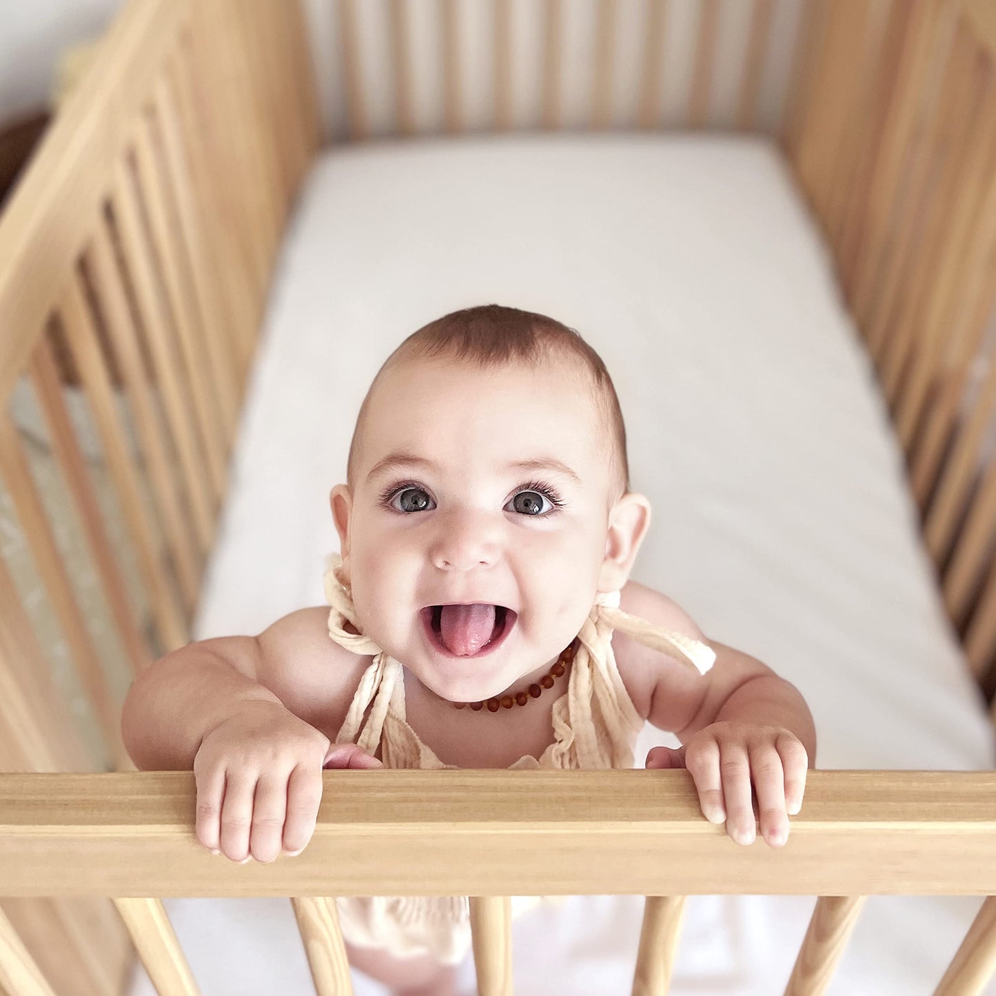 Newton Baby Organic Fitted Crib Sheets (2-Pack) - Ultra-Breathable and Soft, 100% Organic Muslin Cotton, Fits All Standard Cribs, White…