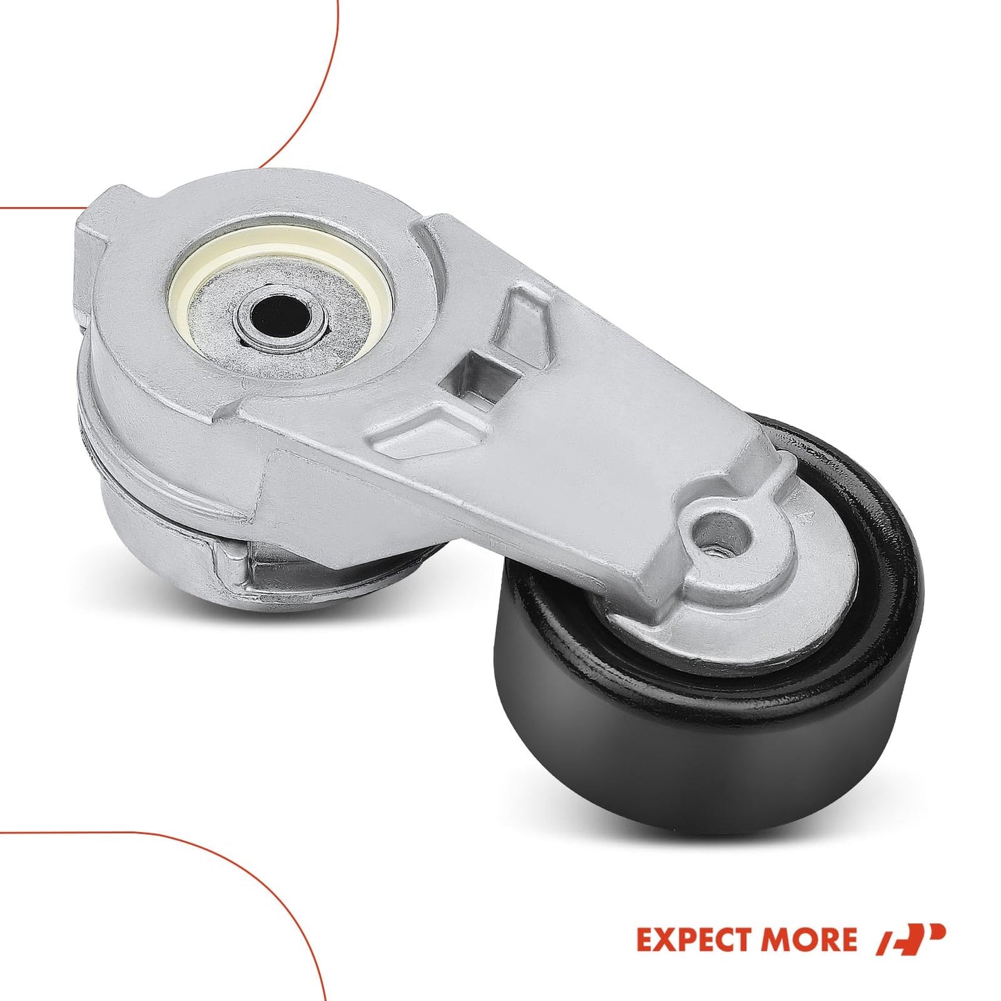 A-Premium Belt Tensioner Assembly with Pulley Compatible with Chevrolet Colorado Trailblazer & GMC Envoy Canyon & Hummer H3 & Buick Rainier & Saab 9-7x & Oldsmobile Bravada