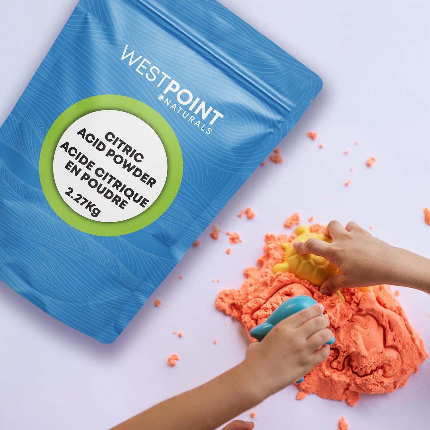 Westpoint Naturals Pure Food Grade Citric Acid Powder 2.27 Kg (5 Lb) - Natural Cleaner, Cooking Ingredient, DIY Bath Bombs Material