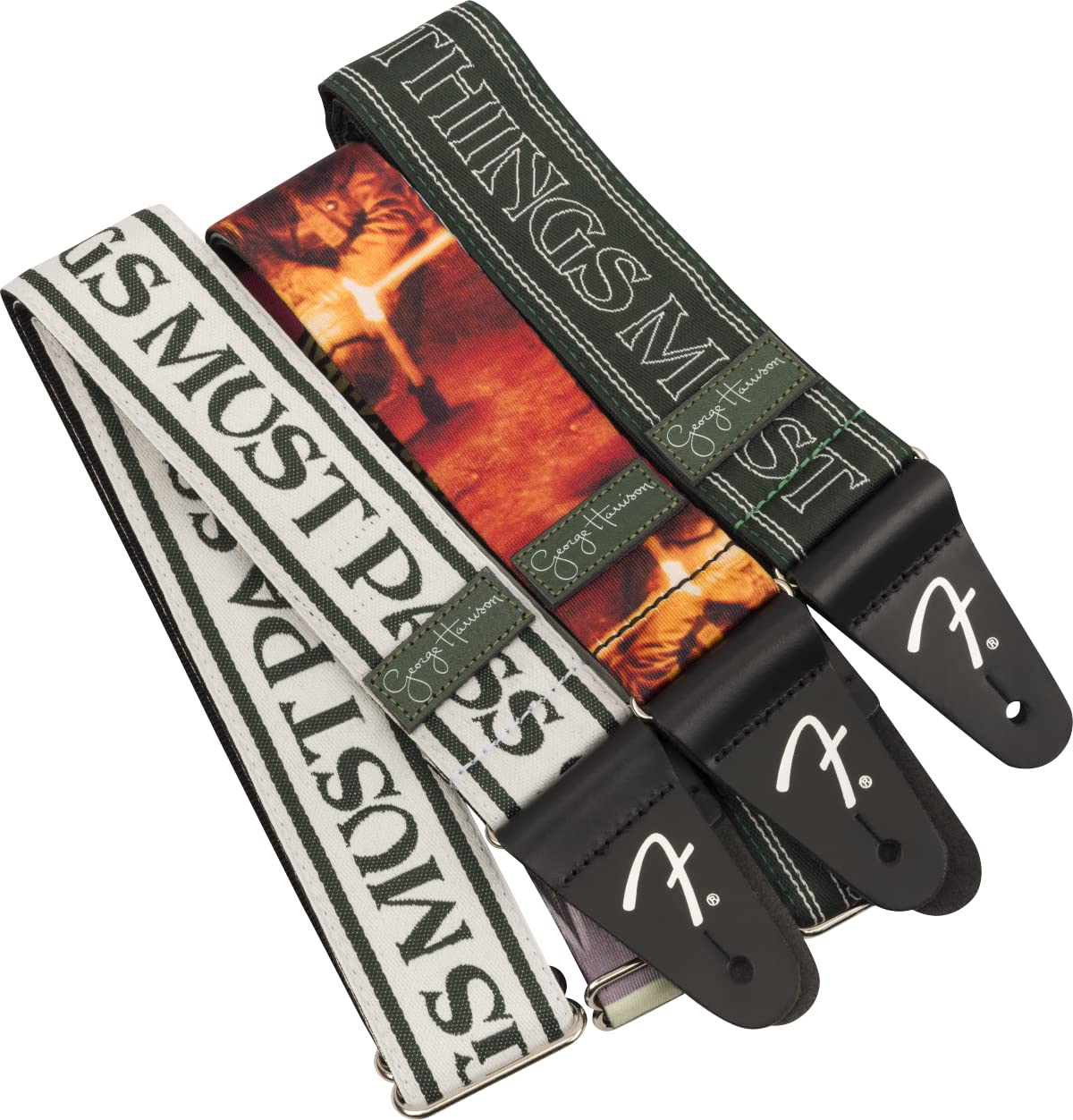 Fender George Harrison All Things Must Pass Friar Park Guitar Strap, Stocking Stuffers, Guitar Accessories, 2in