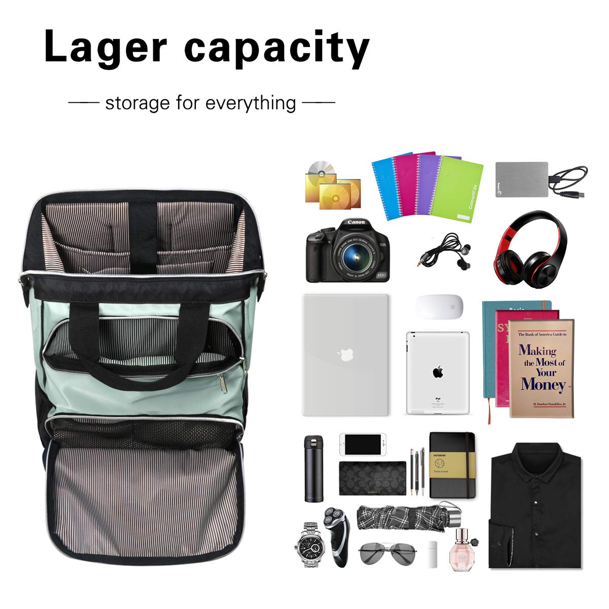 Hap Tim Laptop Backpack Women, Travel Backpack for Women,Work Backpack for Women, School Backpack, Nurse Backpack(CA7651-GB)