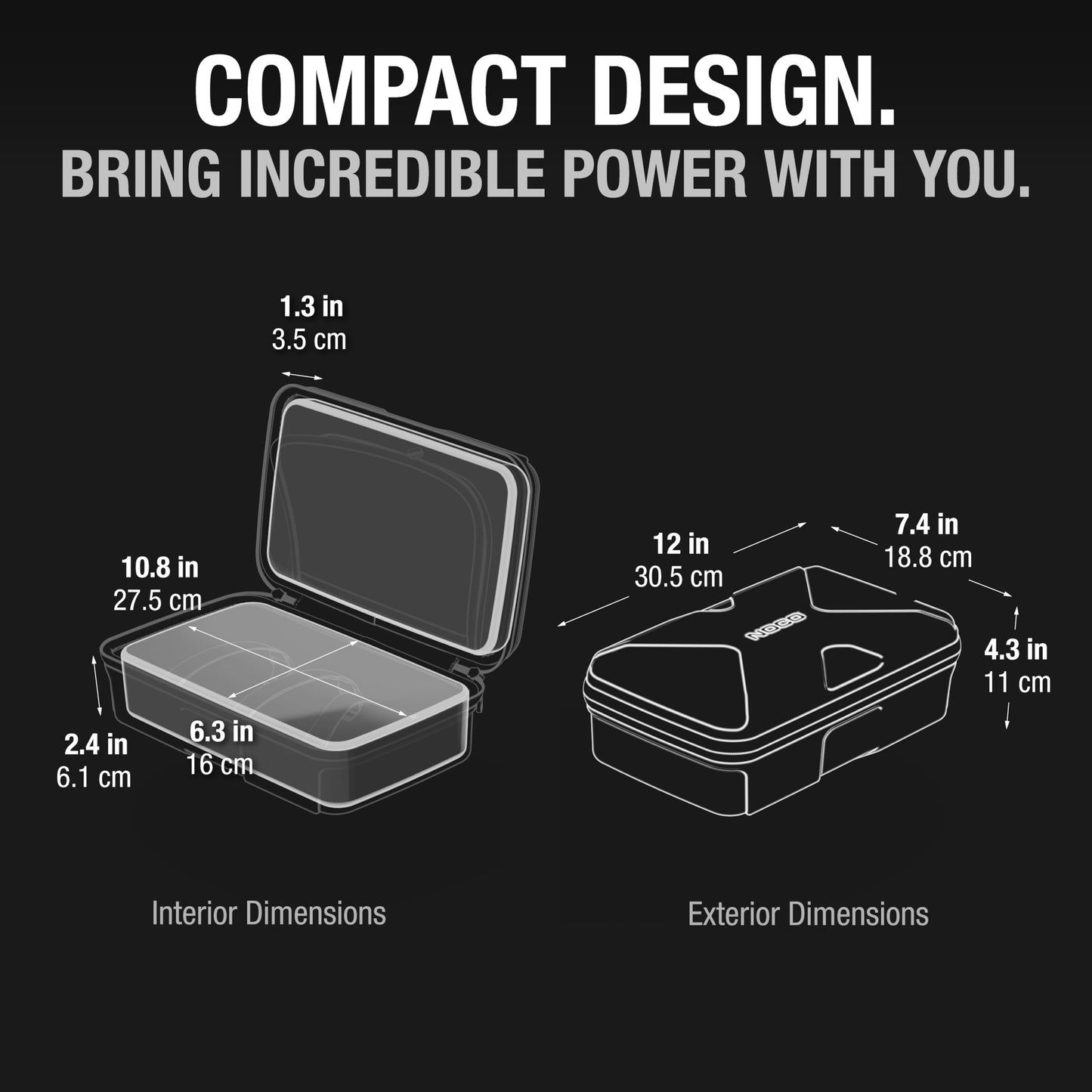 NOCO GC040 Universal EVA Protection Case for GENIUS1, GENIUS2, GENIUS5, and GENIUS10 Smart Battery Chargers