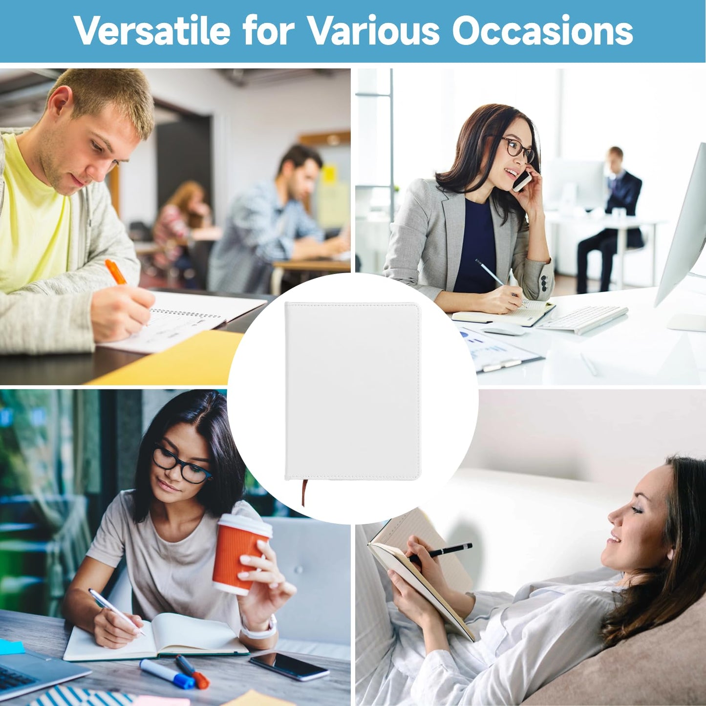 Thick Faux Leather Notebooks Sublimation Notebooks