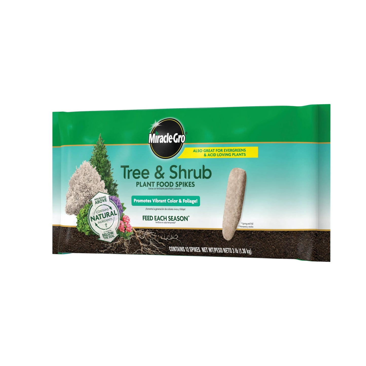 Miracle-GRO Tree & Shrub Fertilizer Spikes - 12 PK