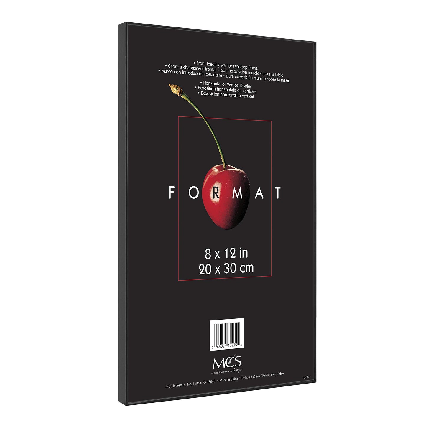 MCS Format Frame, Black, 8 x 12 in, 6 pk