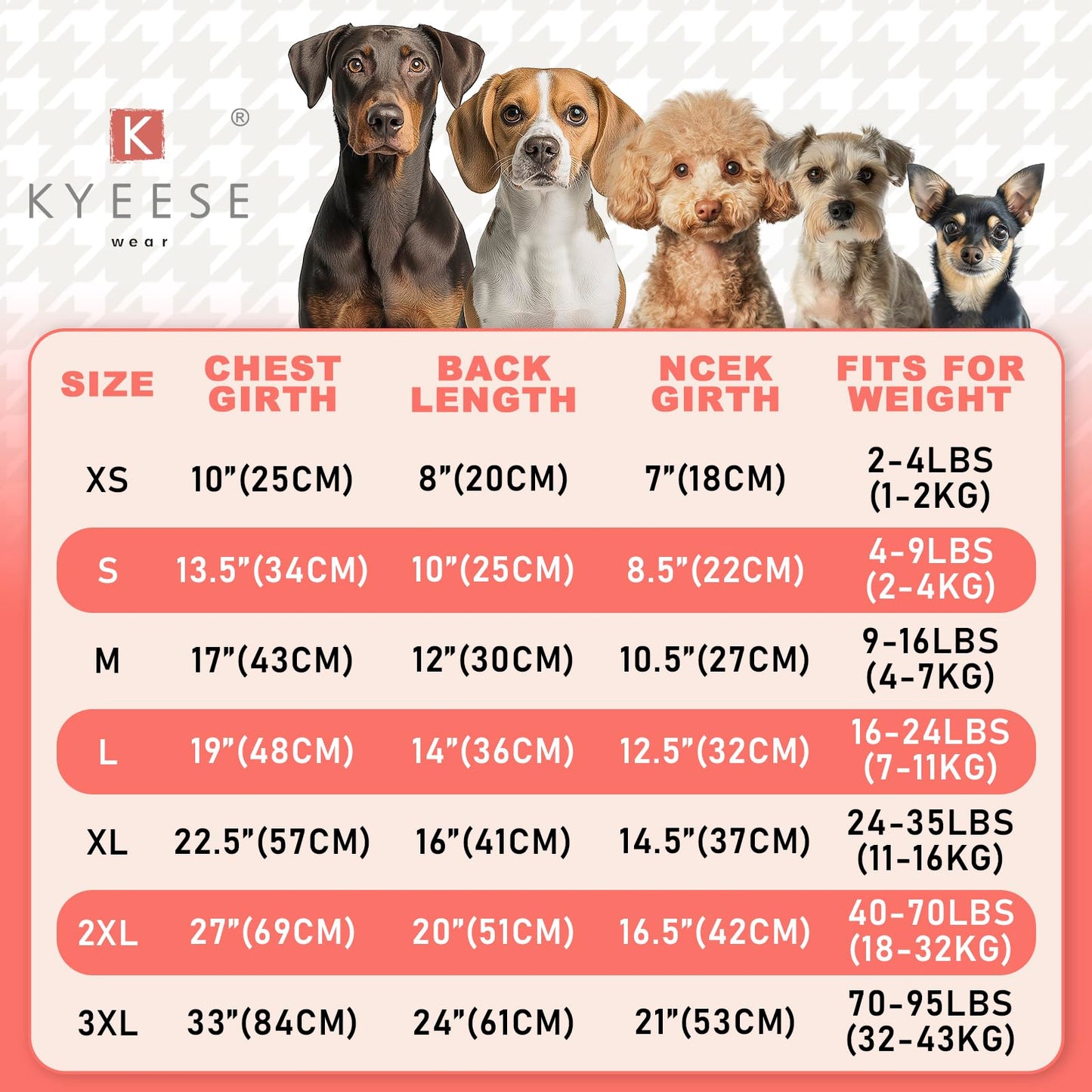 KYEESE Dog Sweater Pullover Dog Sweaters for Large Dogs Soft Turtleneck Pet Sweater Dress with Bowtie Warm Comfy Pet Coats Thick Dogs Clothes, White, XXX-Large