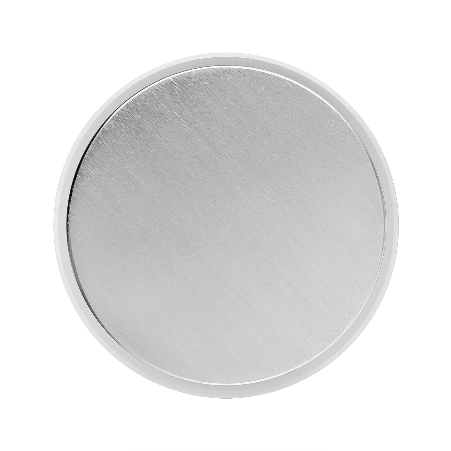 Normcore 58.5mm Coffee Tamper V4.1 with Click Sound Feedback, Espresso Spring Loaded Tamper with 304 Stainless Steel Flat Base Base, Anodized Aluminum Handle with Silicone Stand, White