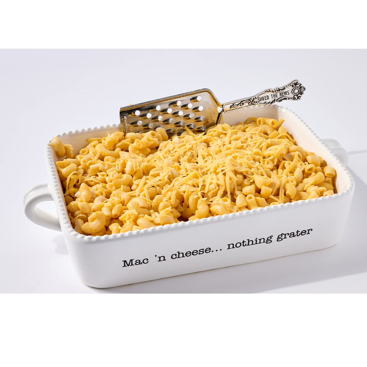 Mud Pie Macaroni and Cheese Baker and Cheese Grater Serving Set