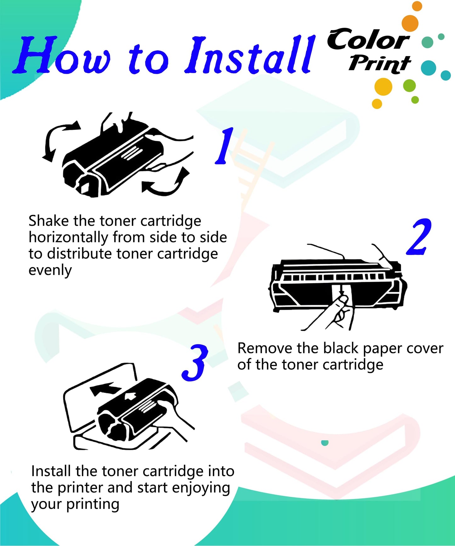 ColorPrint Compatible Toner Cartridge Replacement for Samsung CLP365W 406S CLT-406S CLTK406S CLT406S for Xpress SL-C410W SL-C460FW CLX-3305FW CLX-3306W CLP-360 CLP-365W Printer (4-Pack, BK,C,M,Y)