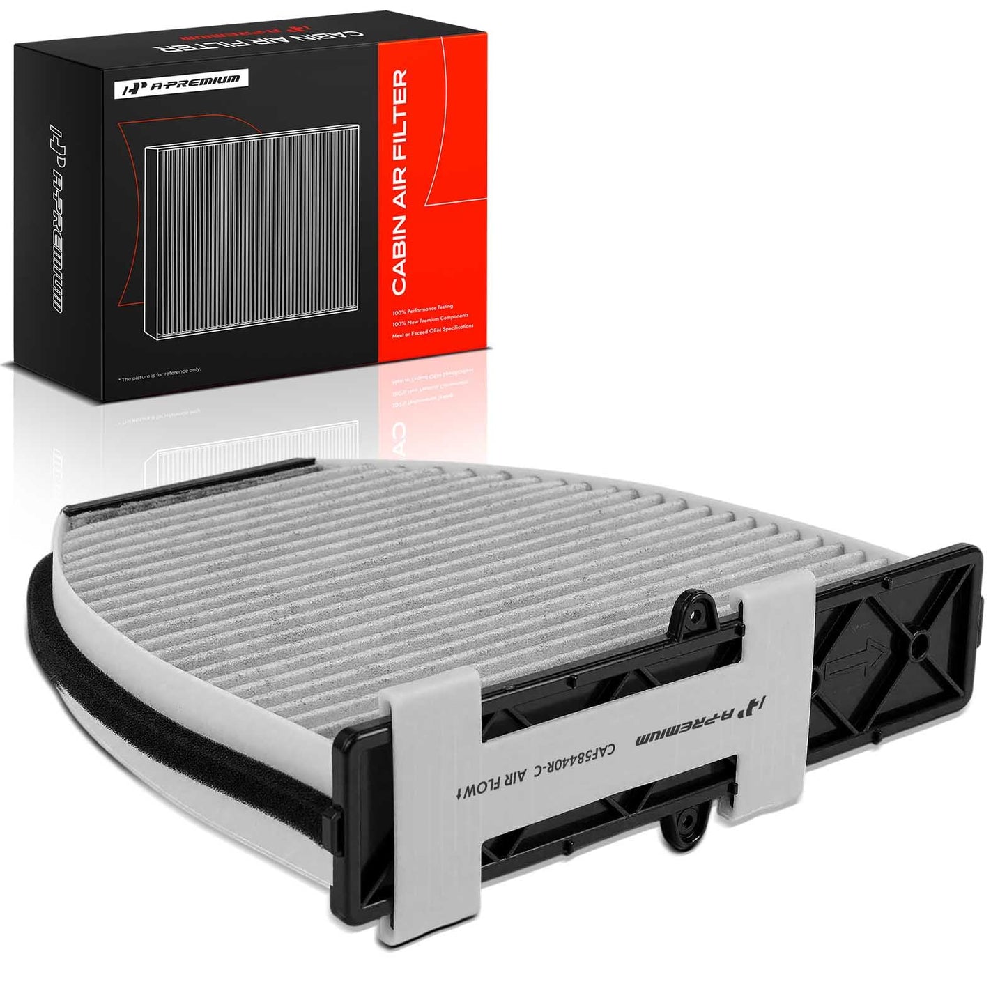 A-Premium Cabin Air Filter w/Activated Carbon - Compatible with Mercedes-Benz Models - C200, C250, C300, CLS350, CLS400, CLS550, E200, E250, E300, E400, E550, GLK250, GLK350, SL450, SL500, AMG GT