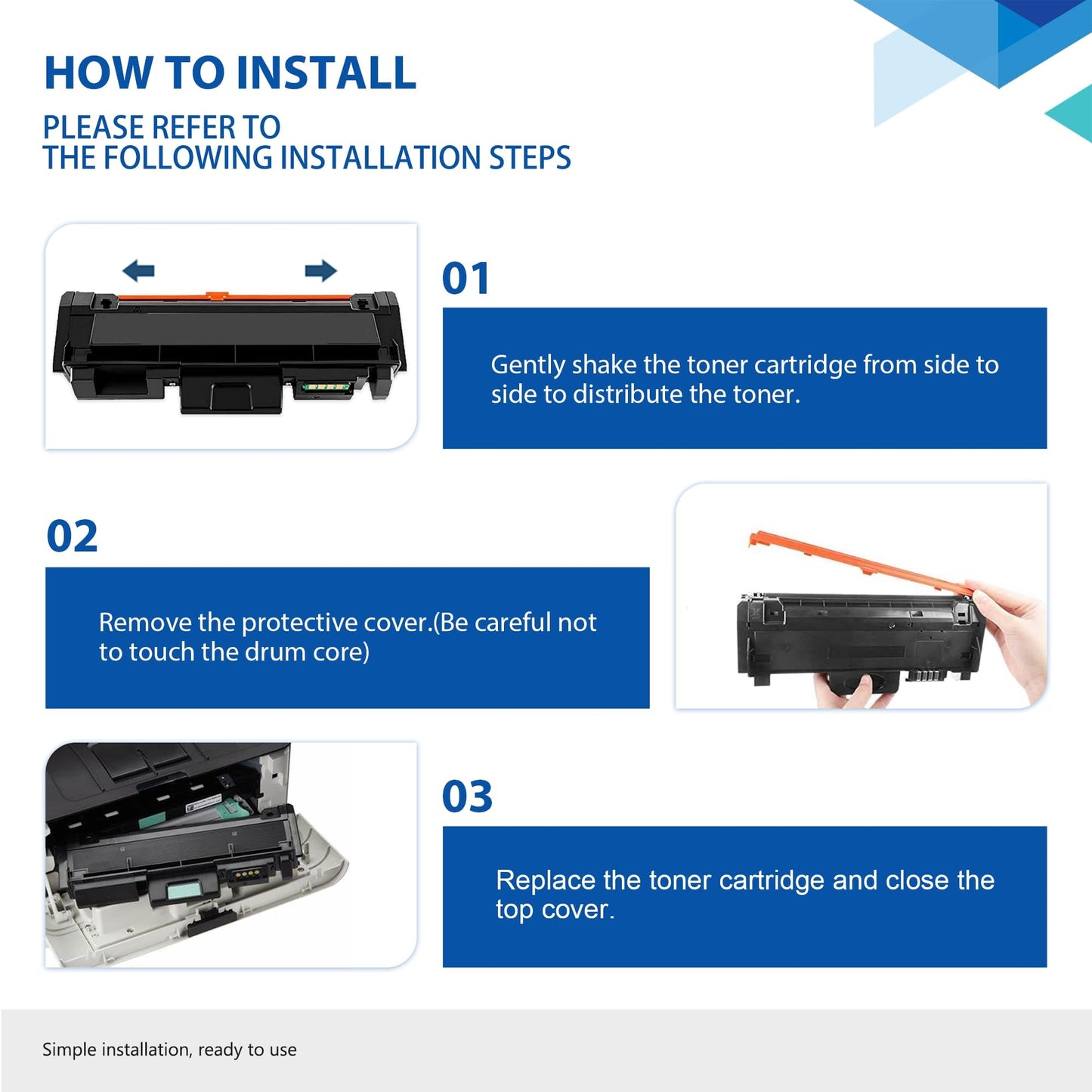 MLT-D116L D116L Toner Cartridge High Yield Black Replacement for Samsung D116L Toner Xpress M2885FW M2875FW M288X M2835 M2825DW M2825WN M2875FD M2825DW M2875FW Printer Ink 2 Pack