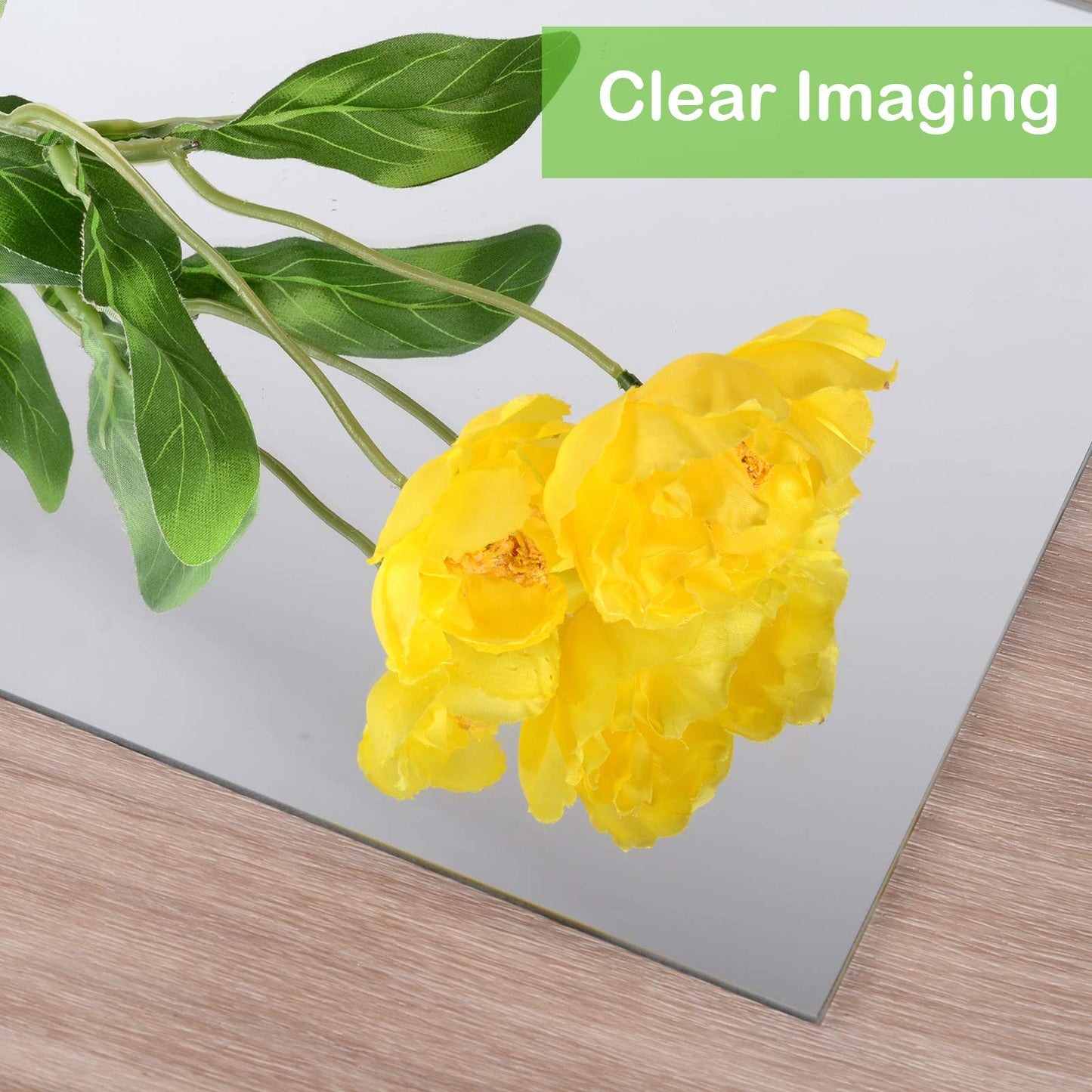 EVENLIVE® Full Length Mirror Tiles, Frameless Wall Mirrors 12 Inches 4 Pieces, Body Long Mirror for Home Gym, Door, Closet, Room - Easy to Install
