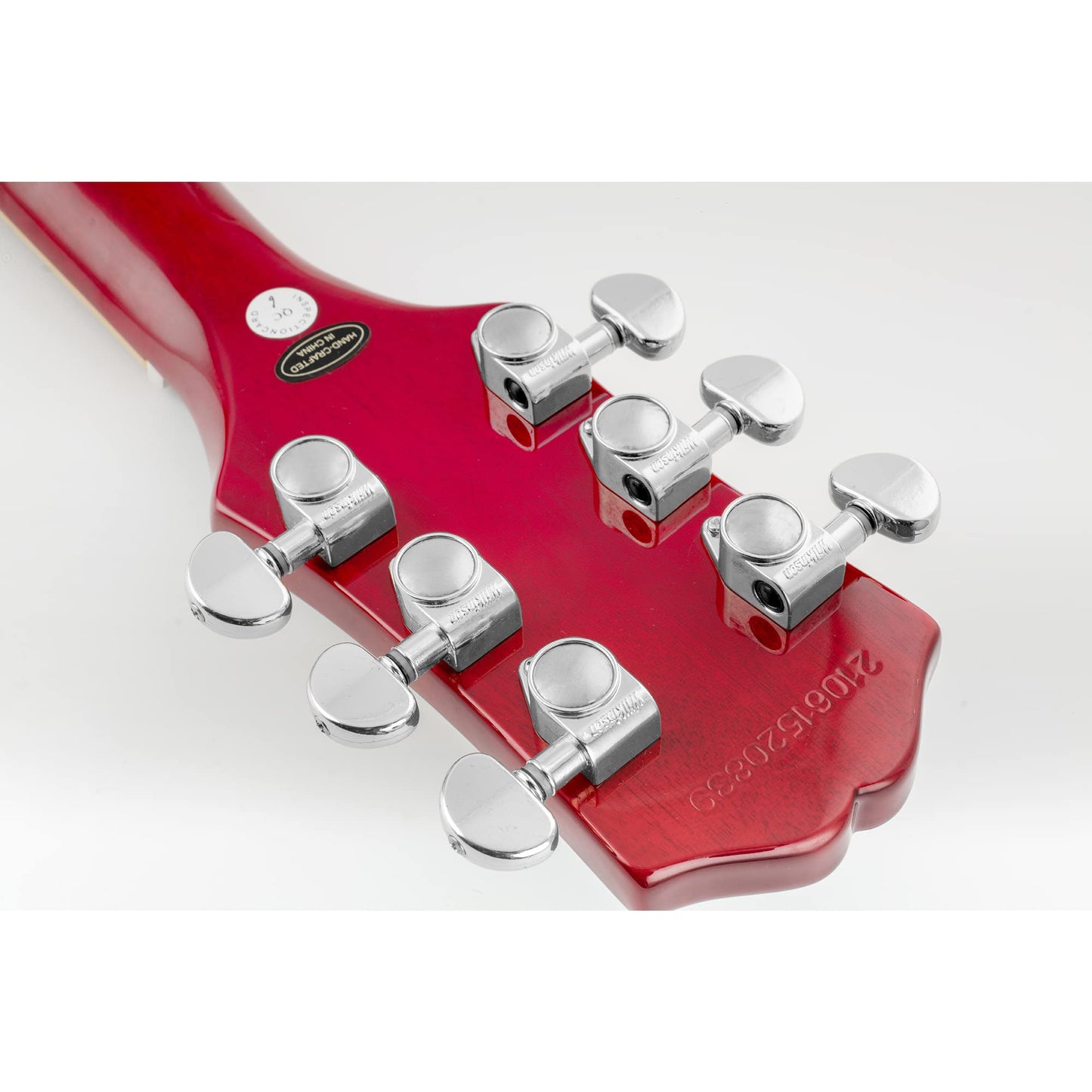 Wilkinson WJ303 3L3R Guitar Tuners Machine Heads Tuning Pegs Keys for Epiphone USA Les Paul SG Electric or Acoustic Guitar, Chrome