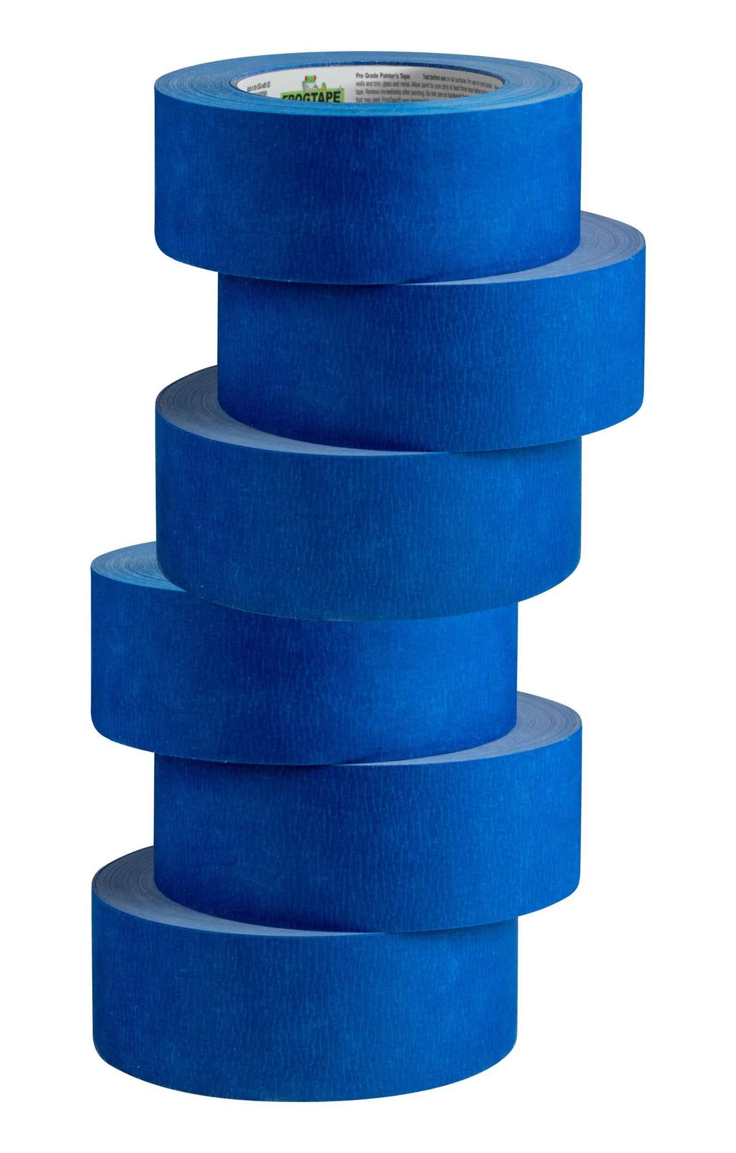 FrogTape ProGrade Blue Painters Tape with PAINTBLOCK, 2 Inch Wide (1.88 in. x 60 Yds), Medium Adhesion, Blue, 6 Rolls (243028)