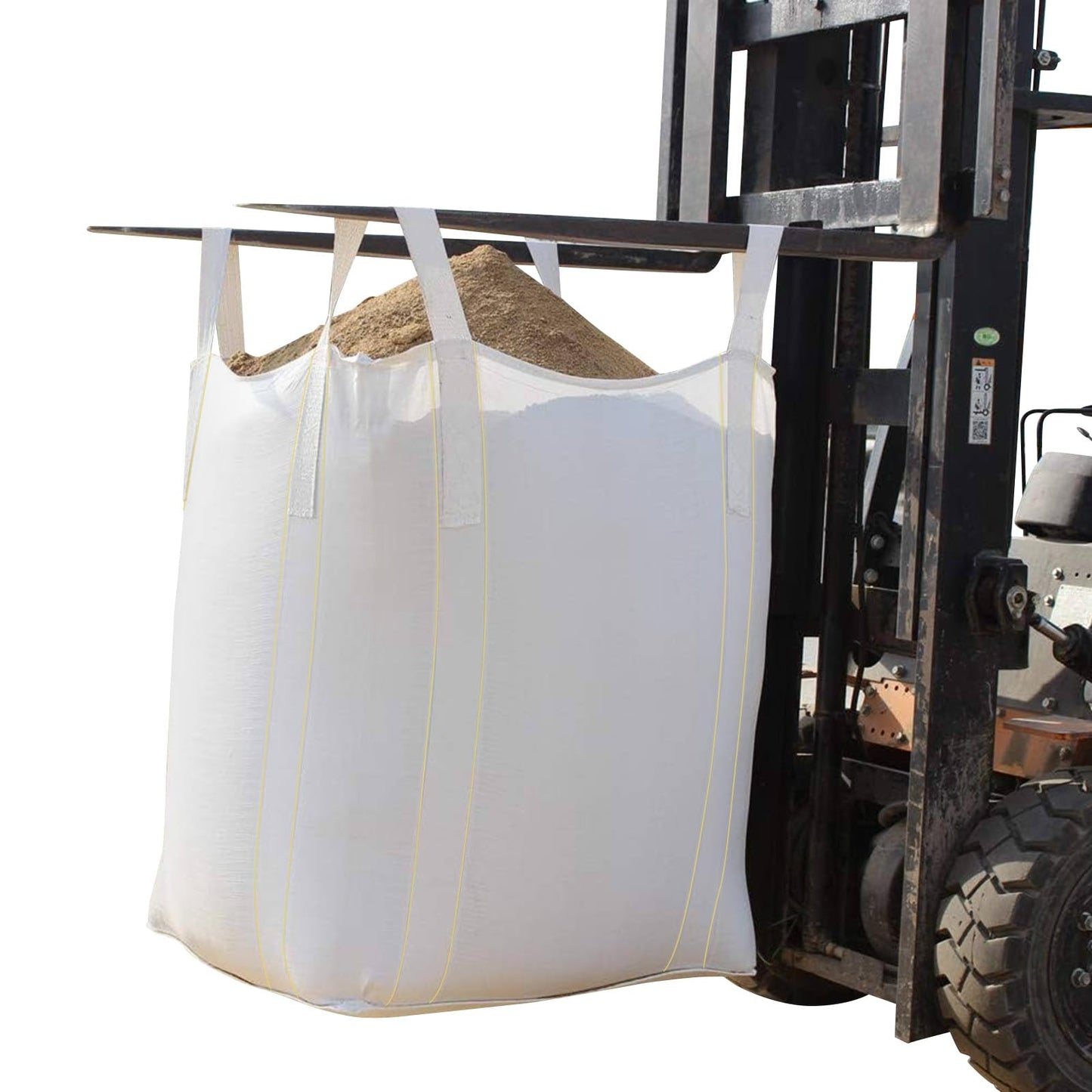 FIBC Bulk Bag, Ton Bag, 35"L x 35"W x 43"H, 2200lbs SWL, Heavy Duty Bulk Bag for Industry Agriculture (2)