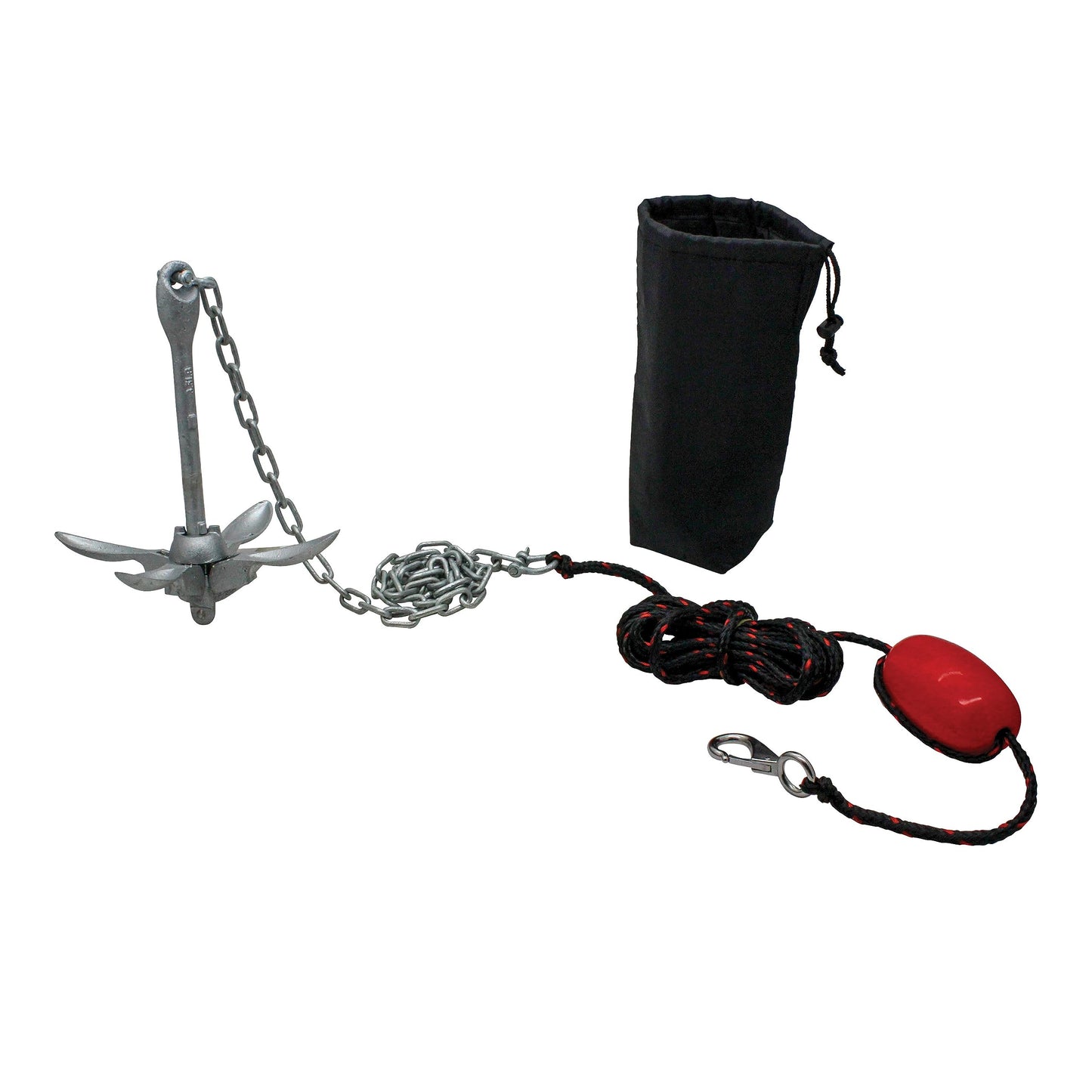 Extreme Max 3006.6785 Boattector Complete Deluxe Grapnel Anchor Kit for Small Boats, Kayaks, PWC, Jet Ski, Paddle Boards, Etc. - 3.5 lbs