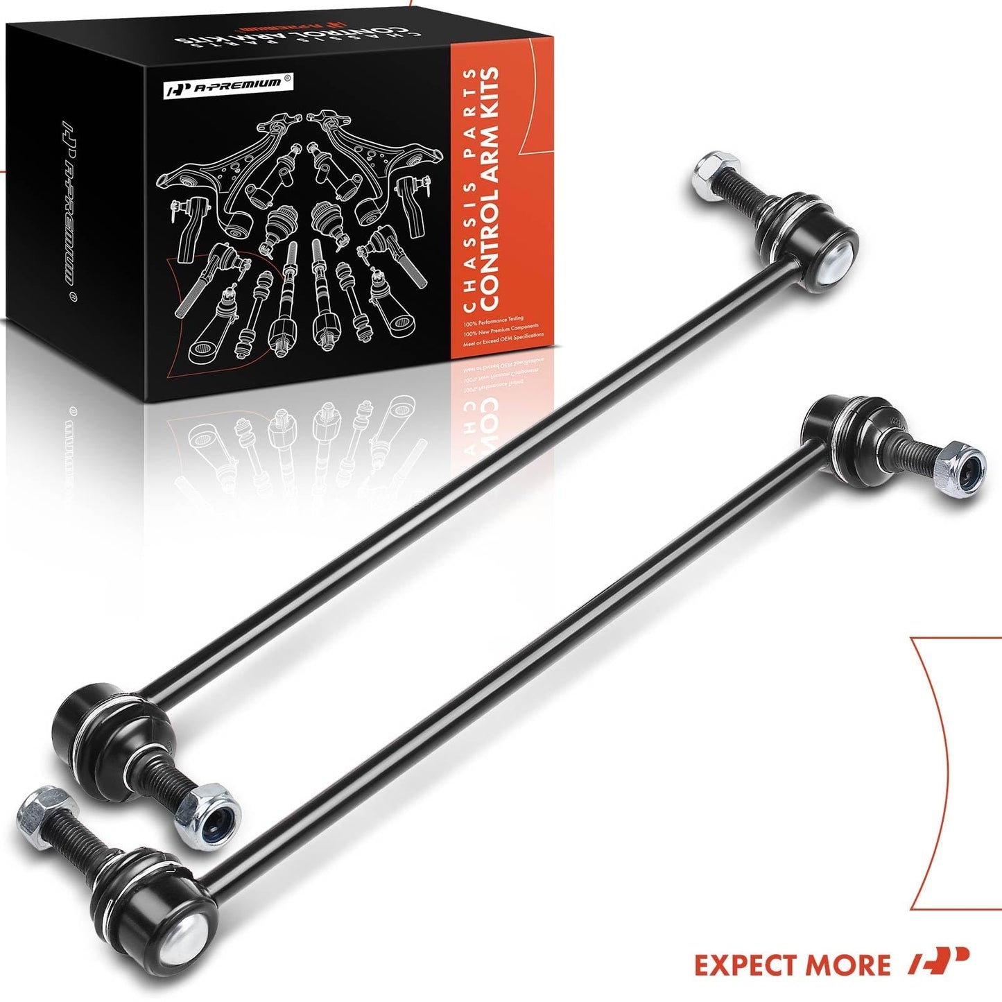 A-Premium 2 x Front Sway Bar Links Stabilizer Bar Links, Compatible with Kia Sorento 2011-2013, Hyundai Santa Fe 2007-2012, Veracruz 2007-2012