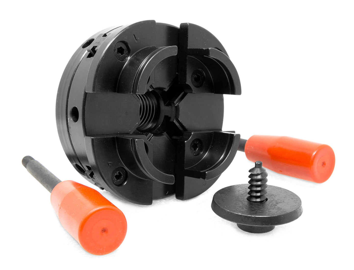 WEN LA4444 4-Inch 4-Jaw Self-Centering Chuck Set with 1-Inch X 8TPI Thread