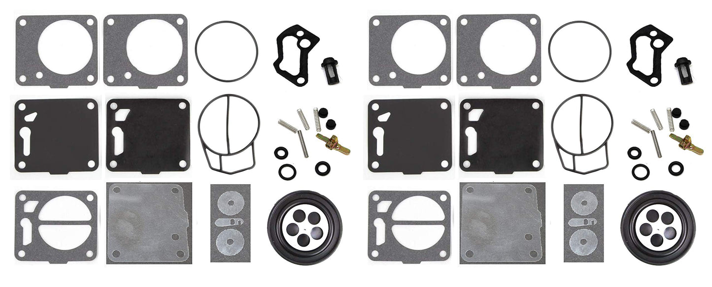 Seadoo 650 657 720 717 787 800 Carb Rebuild Kit with Base Gaskets Xp Carburetor Sea Doo by JSP Manufacturing
