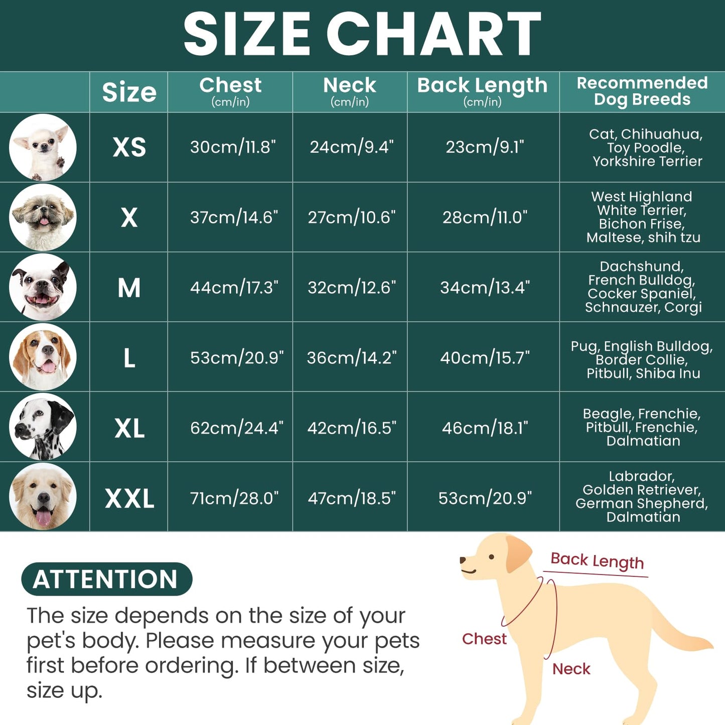 BRKURLEG Dog Sweaters, Christmas Dog Sweaters for Large Dogs Boy Girl, Turtleneck Warm Pet Sweater for Cold Weather, Xmas New Year, Pet Winter Pullover Sweater for Labrador, Dalmatian (Green, XXL)