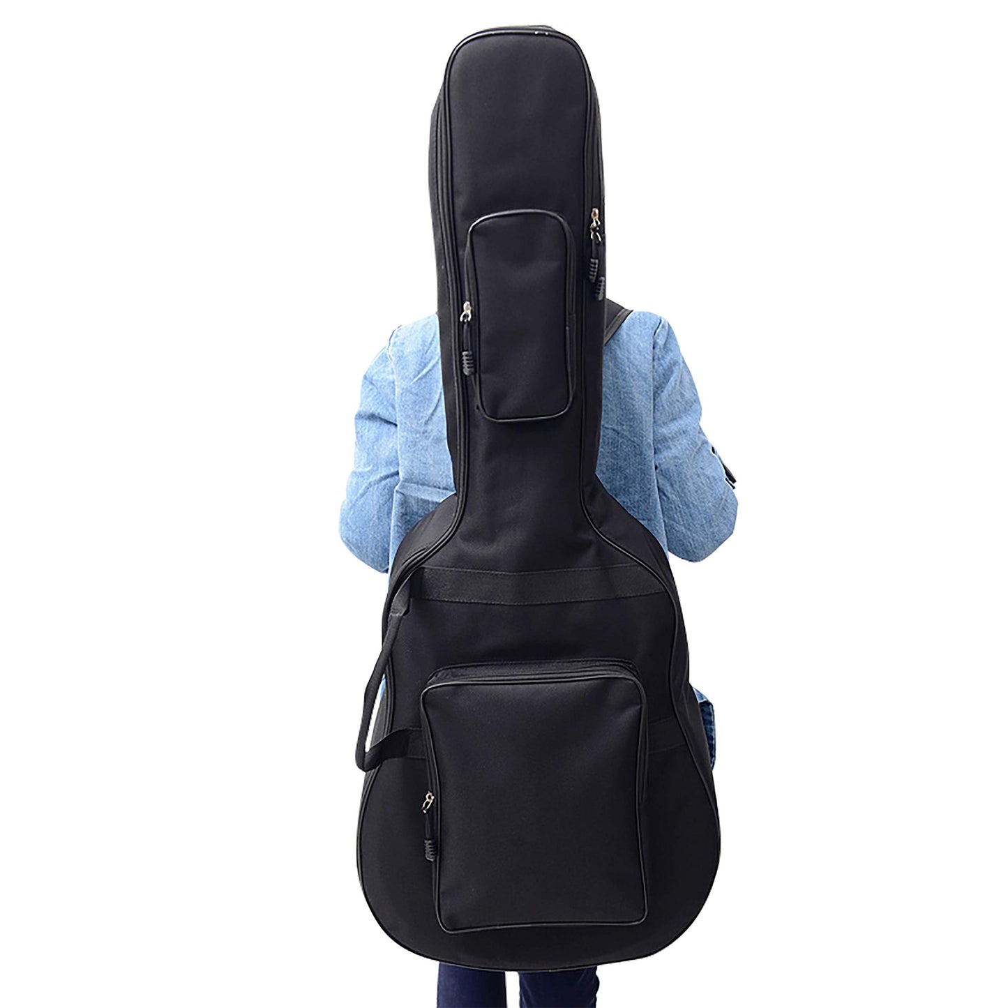 MoonEmbassy Jumbo Guitar Gig Bag Thickening and Waterproof 42" 43" Acoustic Guitar Bag (Black)