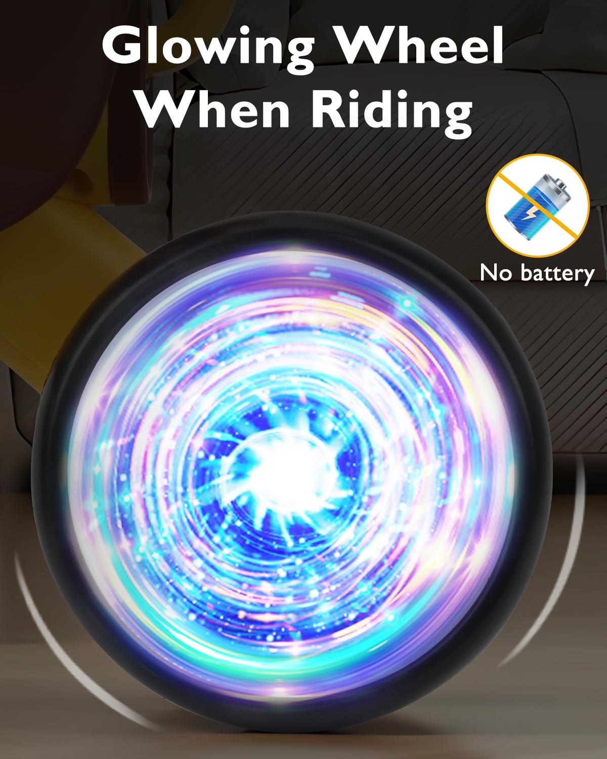 Baby Toys Balance Bike, Toddler Toys for 1 Year Old Girl Boy Gifts, Colorful Lighting Toddler Bike with Music and Soft Seat,First Bike for Baby 12-18 Months, Kids Gifts Toys Age 1 2