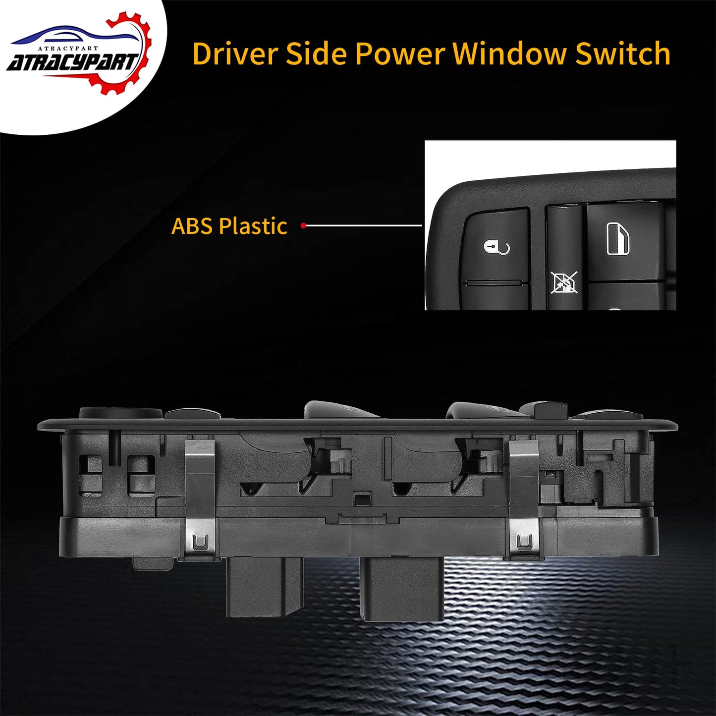 Master Power Window Switch | 8 PINS + 13 PINS Check Required | Replacement for 2015-2017 Chrysler 200, 2013-2016 Dodge Dart, 2014-2018 Jeep Cherokee | Replaces# 68271203AB, 68271203AA