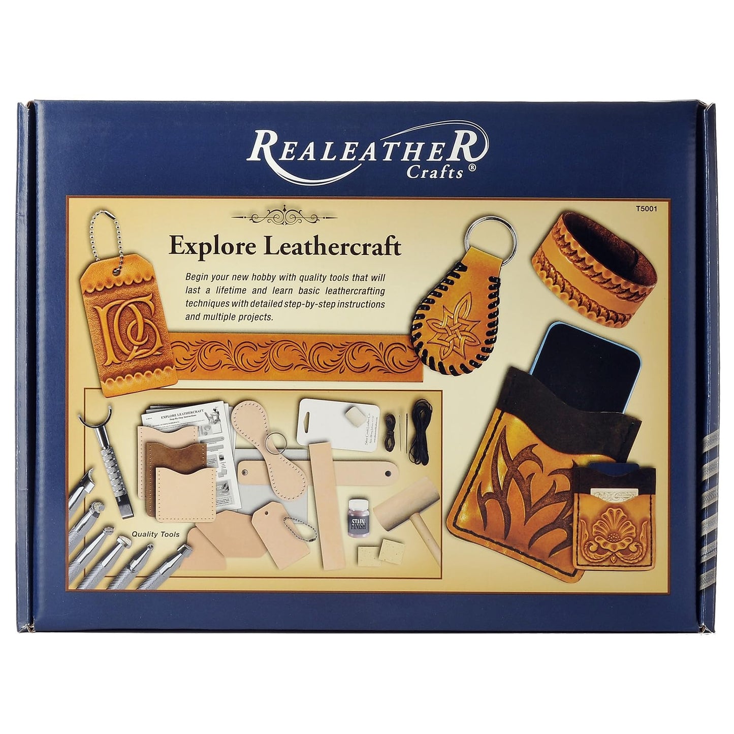 Realeather Crafts T5001-00 Explore Leathercraft Kit