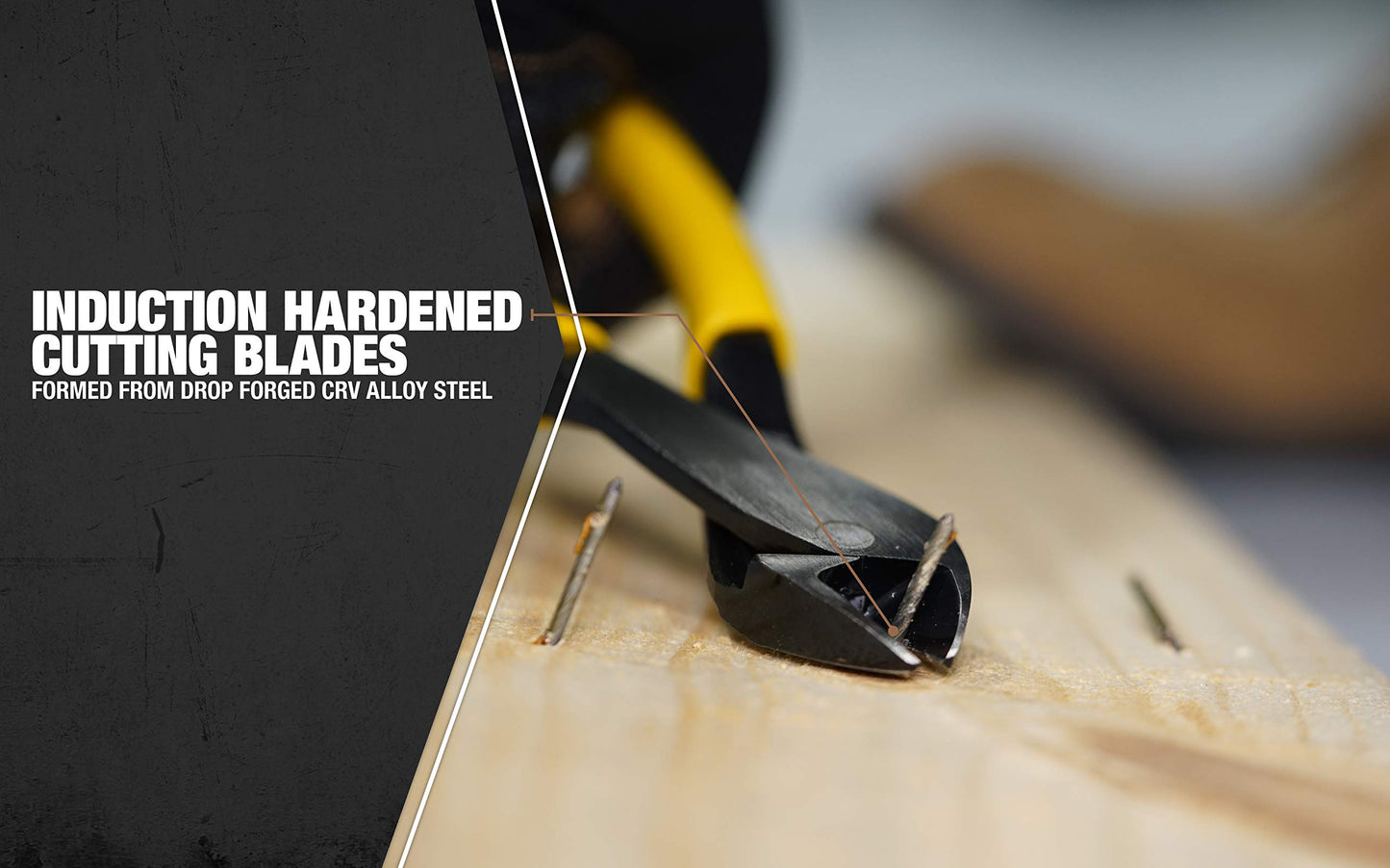 Pliers,8IN HI LEV Dia Cut ANGL Head DIP