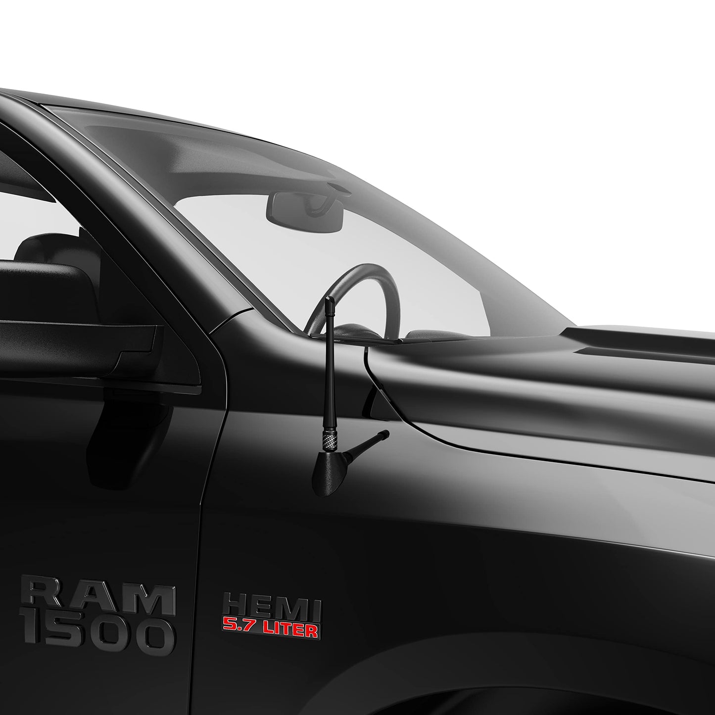 Rydonair Antenna Compatible with 2012-2024 Dodge Ram 1500 | 7 inches Rubber Antenna Replacement | Designed for Optimized FM/AM Reception