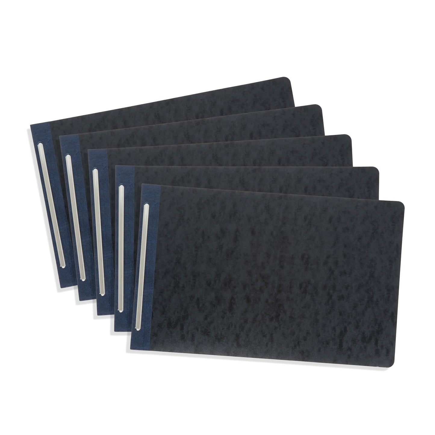 11x17 Pressboard Report Covers, Metal Prong Top Fastener, 3” Capacity, Tabloid/Ledger Size, Black, 10 Pack