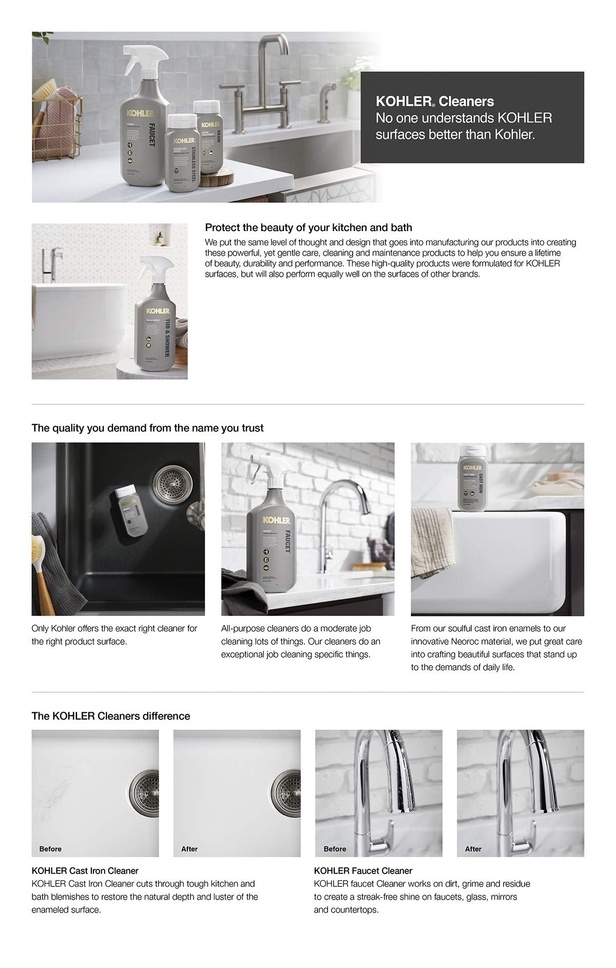 Kohler K-23730-NA Neoroc Cleaner