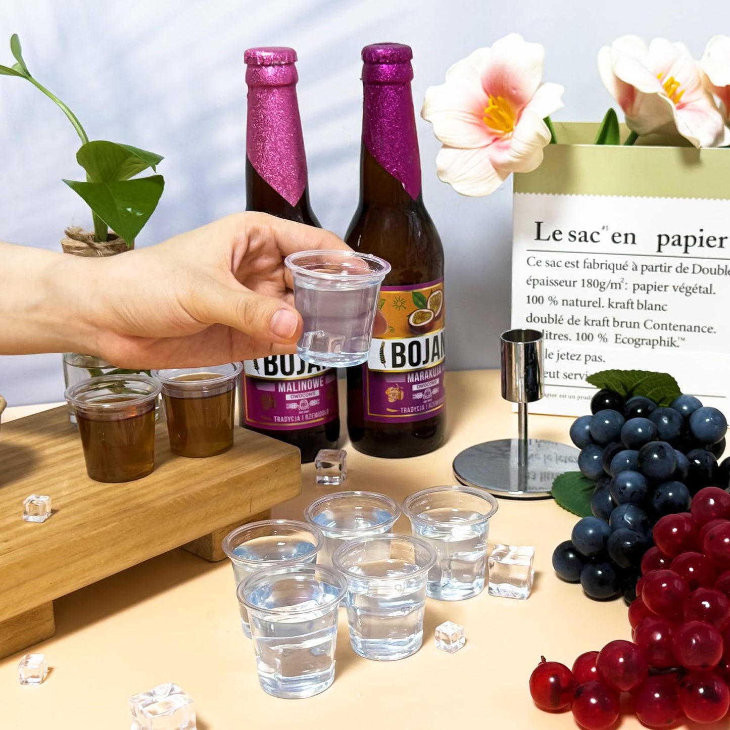 1000 Pack Plastic Shot Glasses Bulk 1 oz Mini Shot Cups Disposable Clear Small Sample Cups for Tasting, Whiskey, Jelly Shot, Pudding, Party, Wedding, Halloween, Christmas