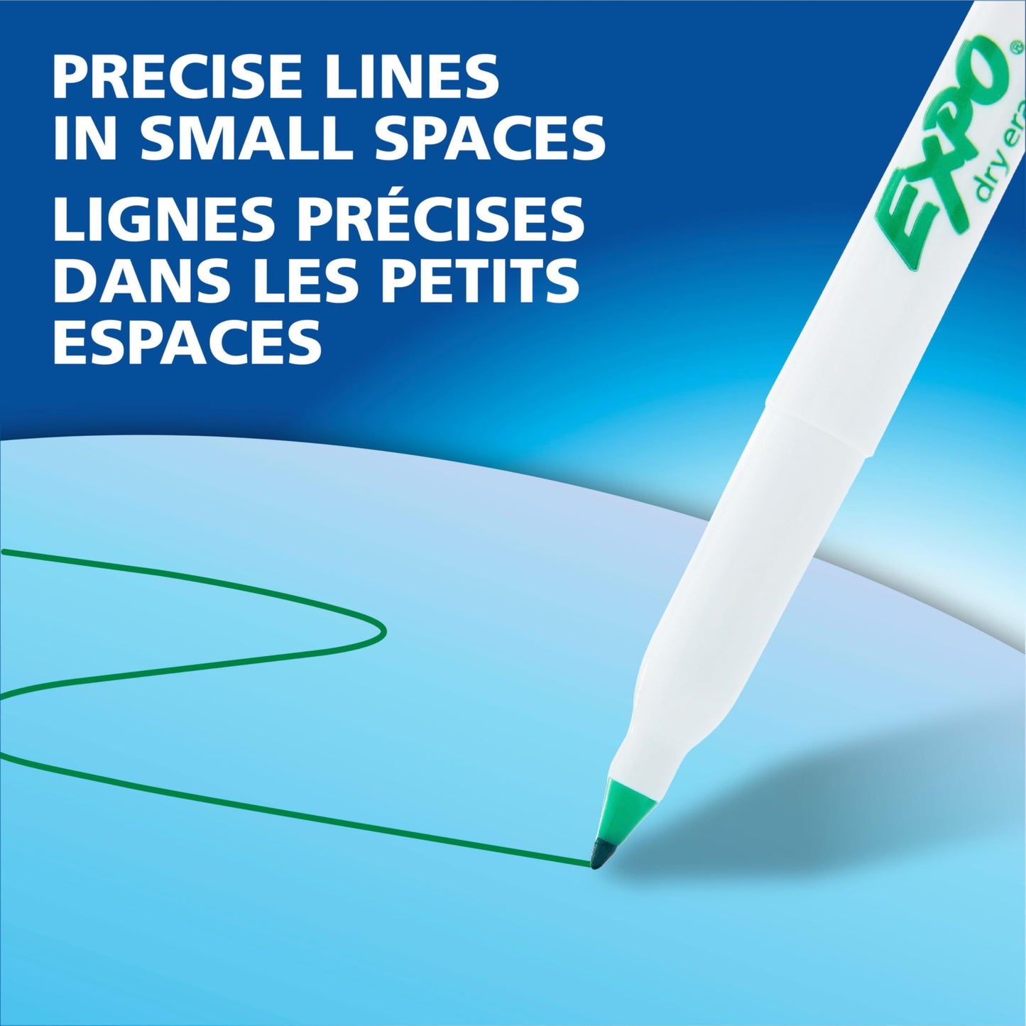 EXPO Dry Erase Markers, Low Odour Ink, Black, Ultra Fine Tip, 36 Count