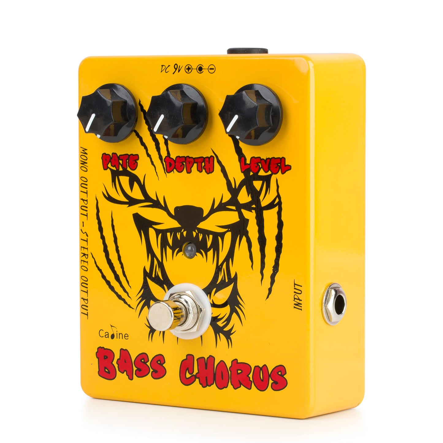 Caline BASS Chorus Pedal CP-83 Analog Circuit Design with Mono/Stereo Output Modes