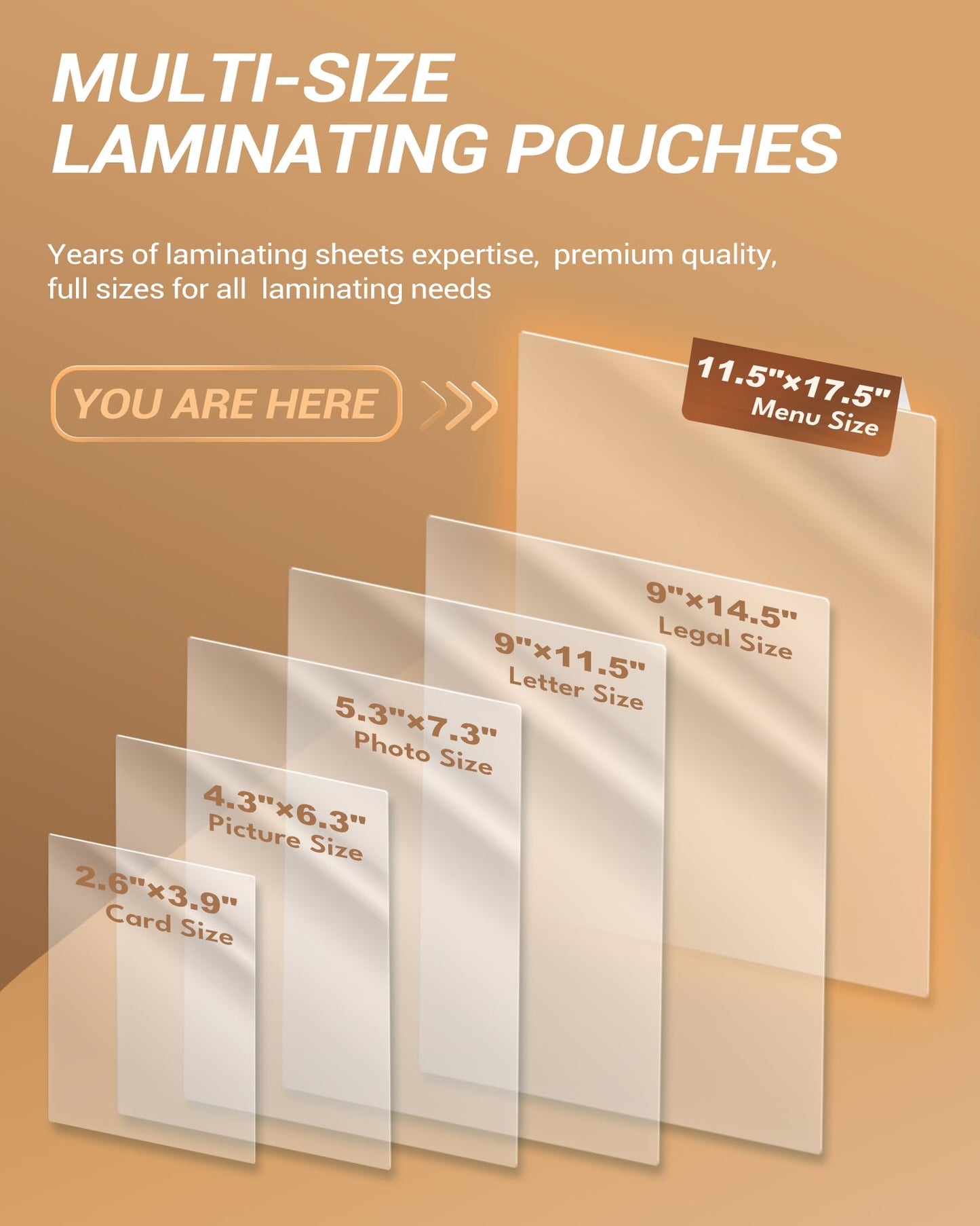 Uinkit Thermal Laminating Pouches 3Mil 11.5x17.5 Inches Laminating Sheets for Extra Protection for Sealed A3 11x17 Photo and documents 200 Sheets Pack, Clear. (200, 11.5x17.5"-A3 Size)