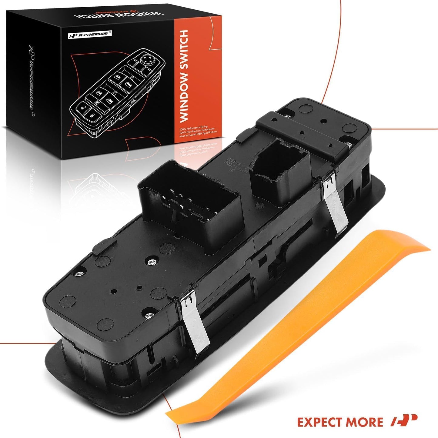 A-Premium Front Driver Side Master Power Window Switch W/O Auto Function Compatible with Chrysler 200 2015 2016 & Dodge Dart 2013 2014 2015 2016 & Jeep Cherokee 2014 2015 2016, Replace# 68271203AB