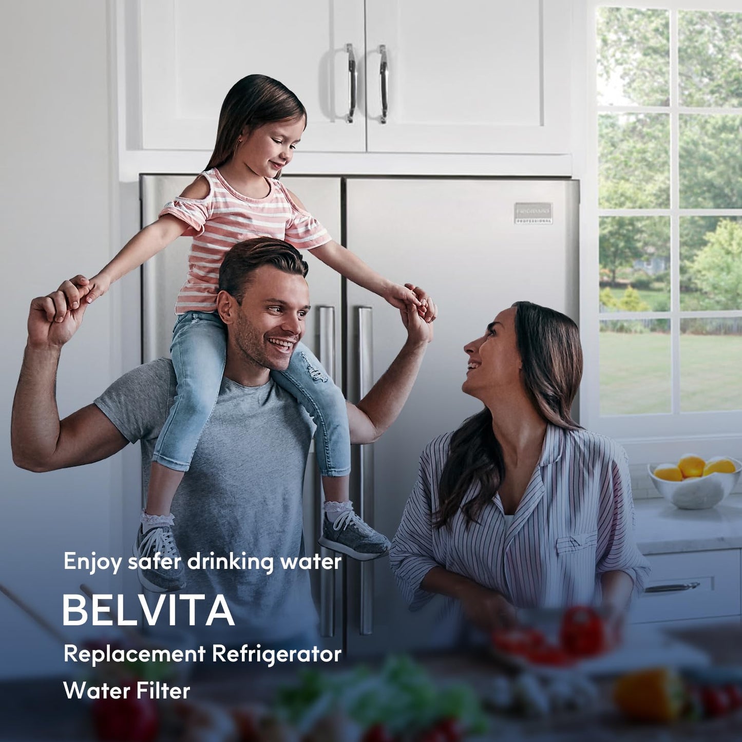 BELVITA LGLT700P Refrigerator Water Filter Compatible with LG LT700P, Kenmore 9690, LG ADQ36006101, ADQ36006102,WSL-3, LFX31945ST,LFX31925ST,LFXS30766S,LFXC24726D,LFXS24623S,LFXC24726S,RWF1200A, 3Pack