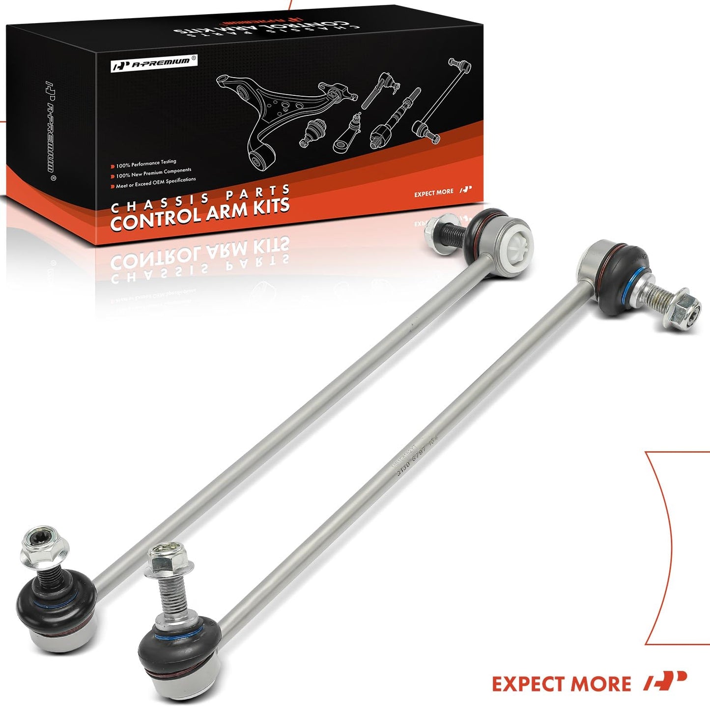 A-Premium 2 x Front Sway Bar Links Stabilizer Bar Links, Compatible with BMW X3 2011-2017, X4 2015-2018