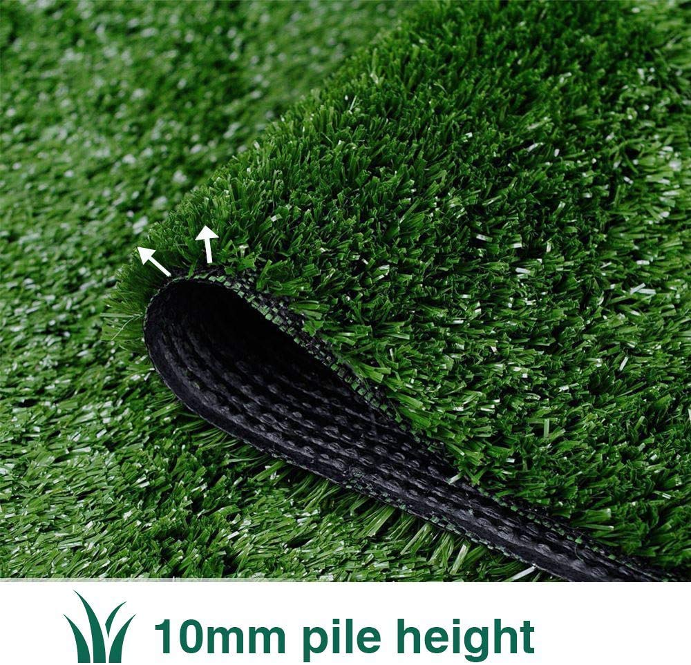 Artificial Grass Turf Lawn-5 Feet x 8 Feet, 0.4" Indoor Outdoor Rug Synthetic Grass Mat Fake Grass