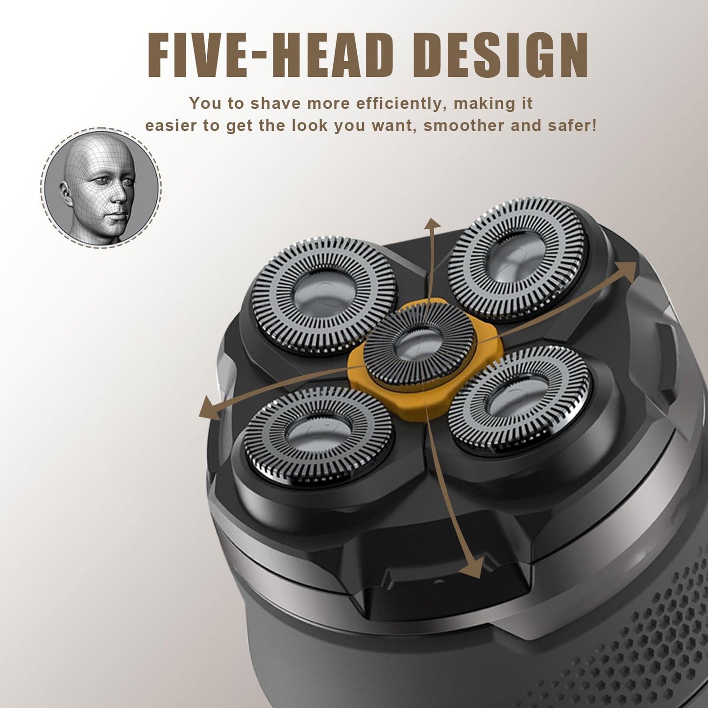 4PCS Shaver Replacement Blades Compatible with MicroTouch Titanium Head,Stainless Steel Material